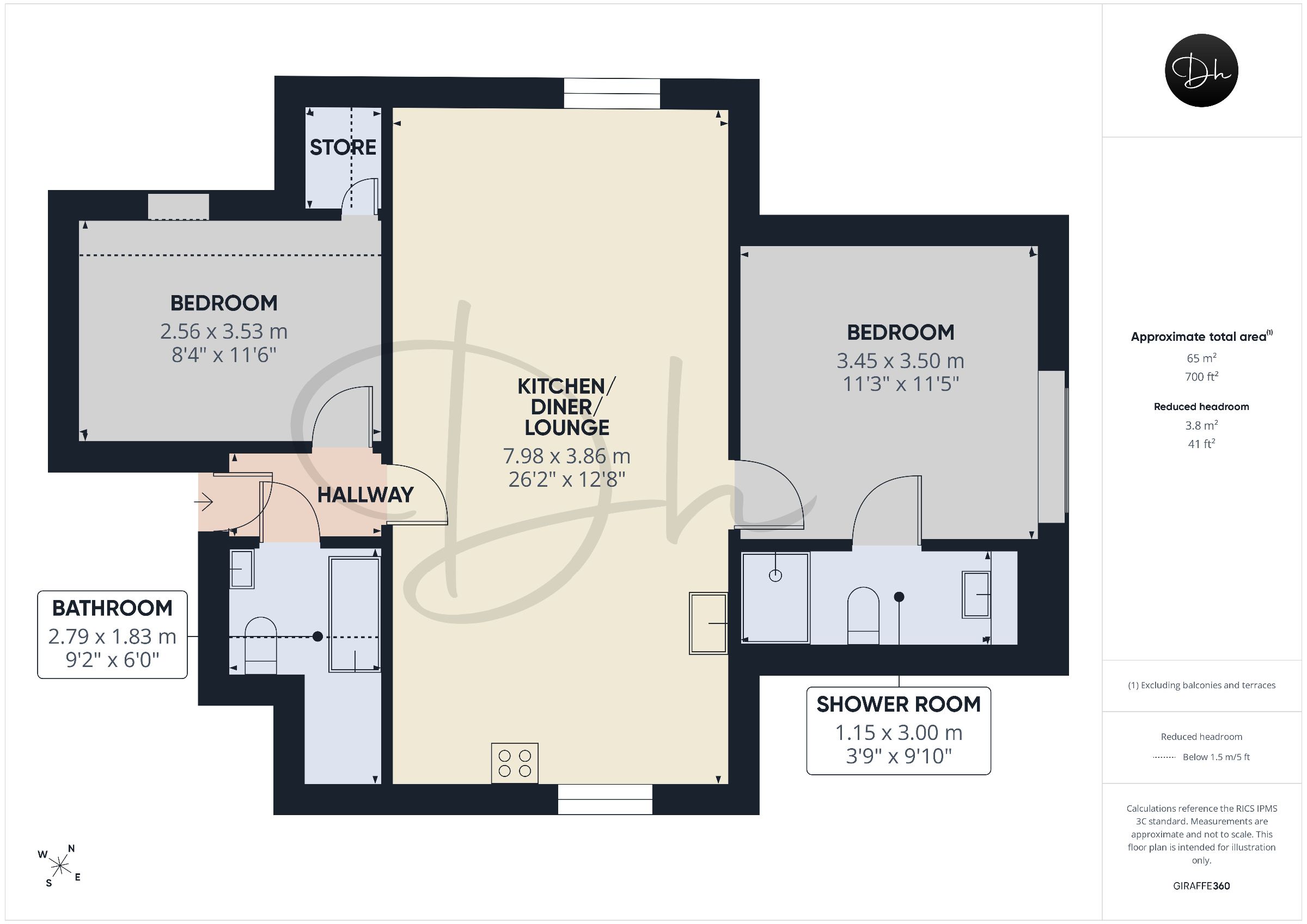 Flat 4, The Lighthouse, Torquay floorplan