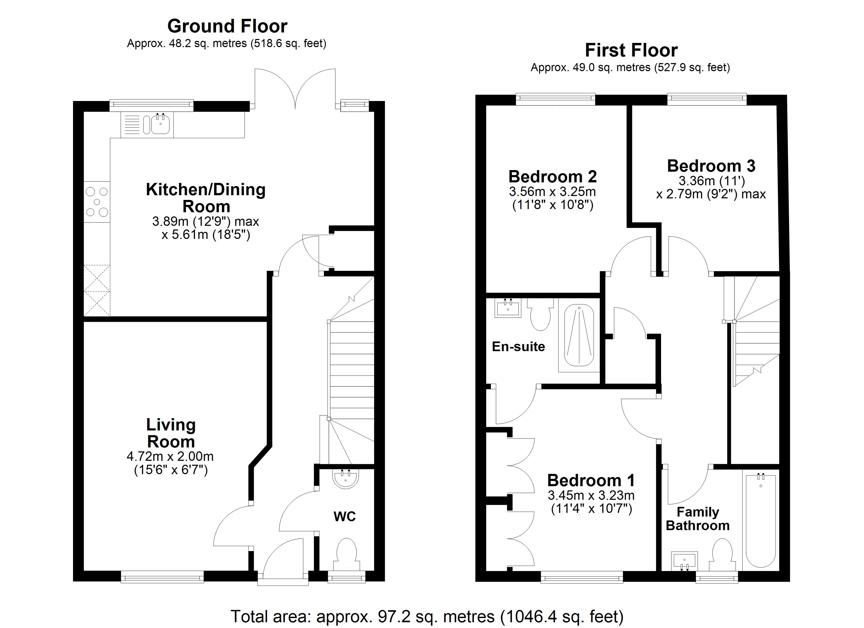 4, Priors Orchard, Emsworth floorplan