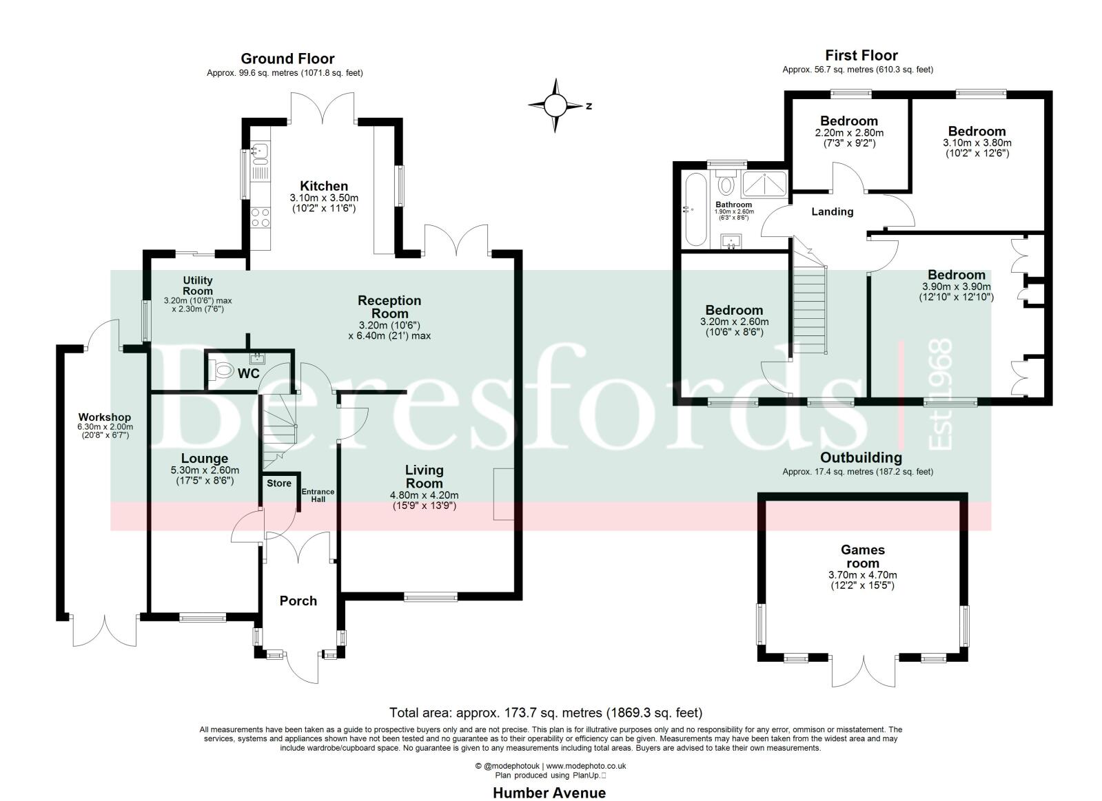 60, Humber Avenue, Essex floorplan