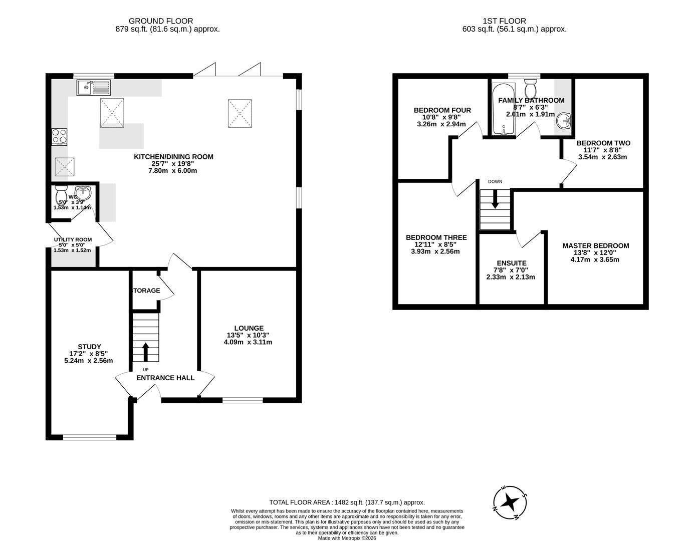 32, Devonport Close, Preston floorplan