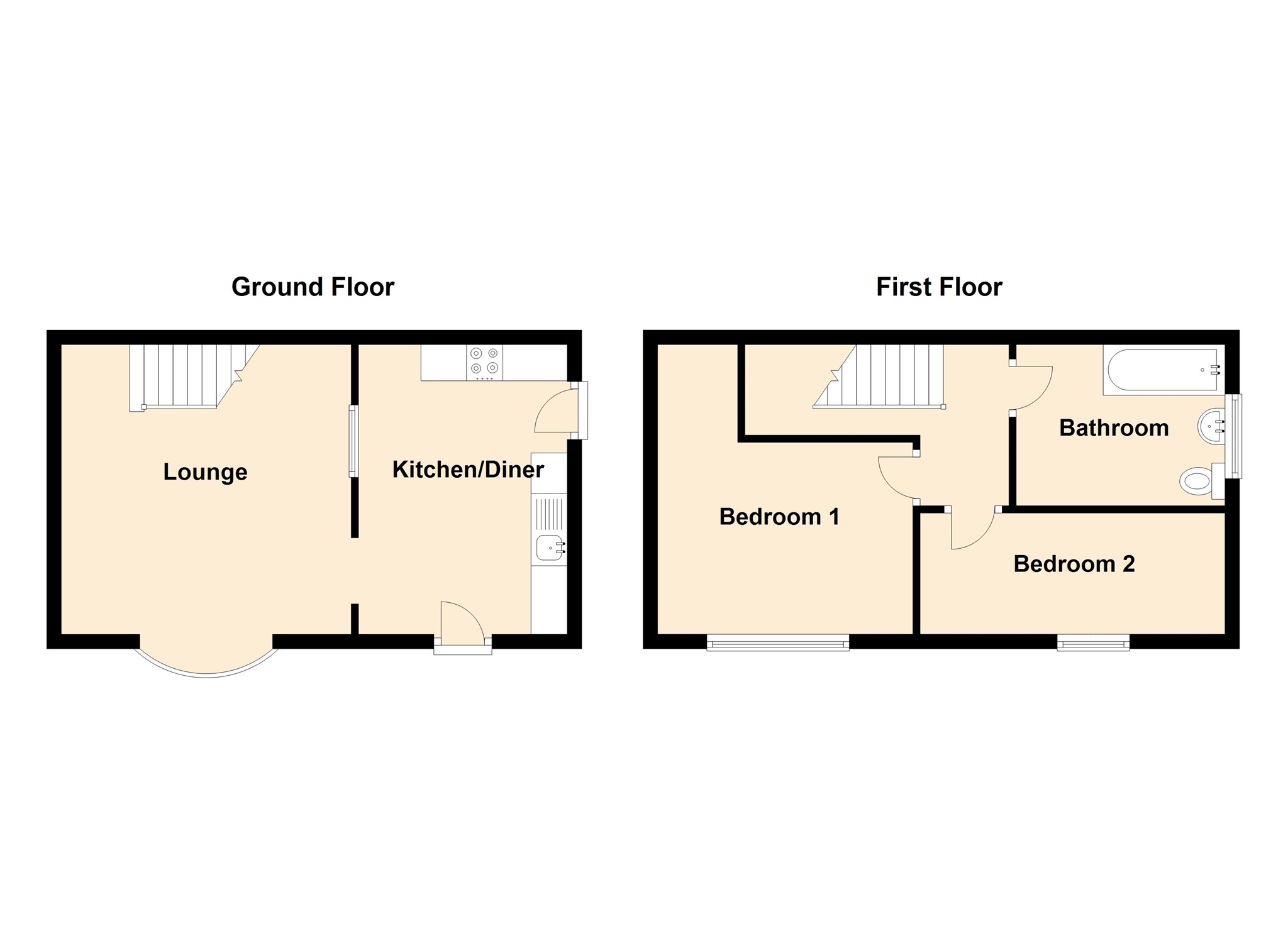 2 Bedrooms Terraced house for sale in Caradoc Close, St. Mellons, Cardiff CF3