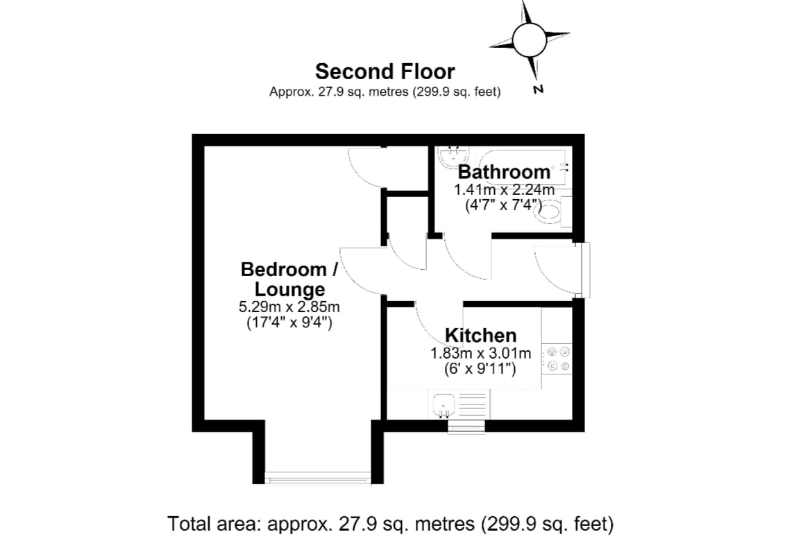 146, Oxley Close, London floorplan