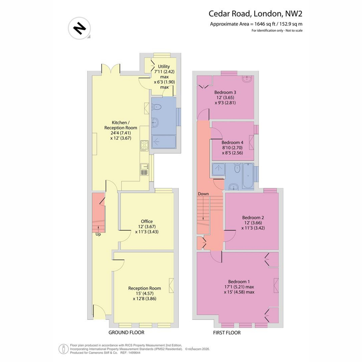 37, Cedar Road, London floorplan