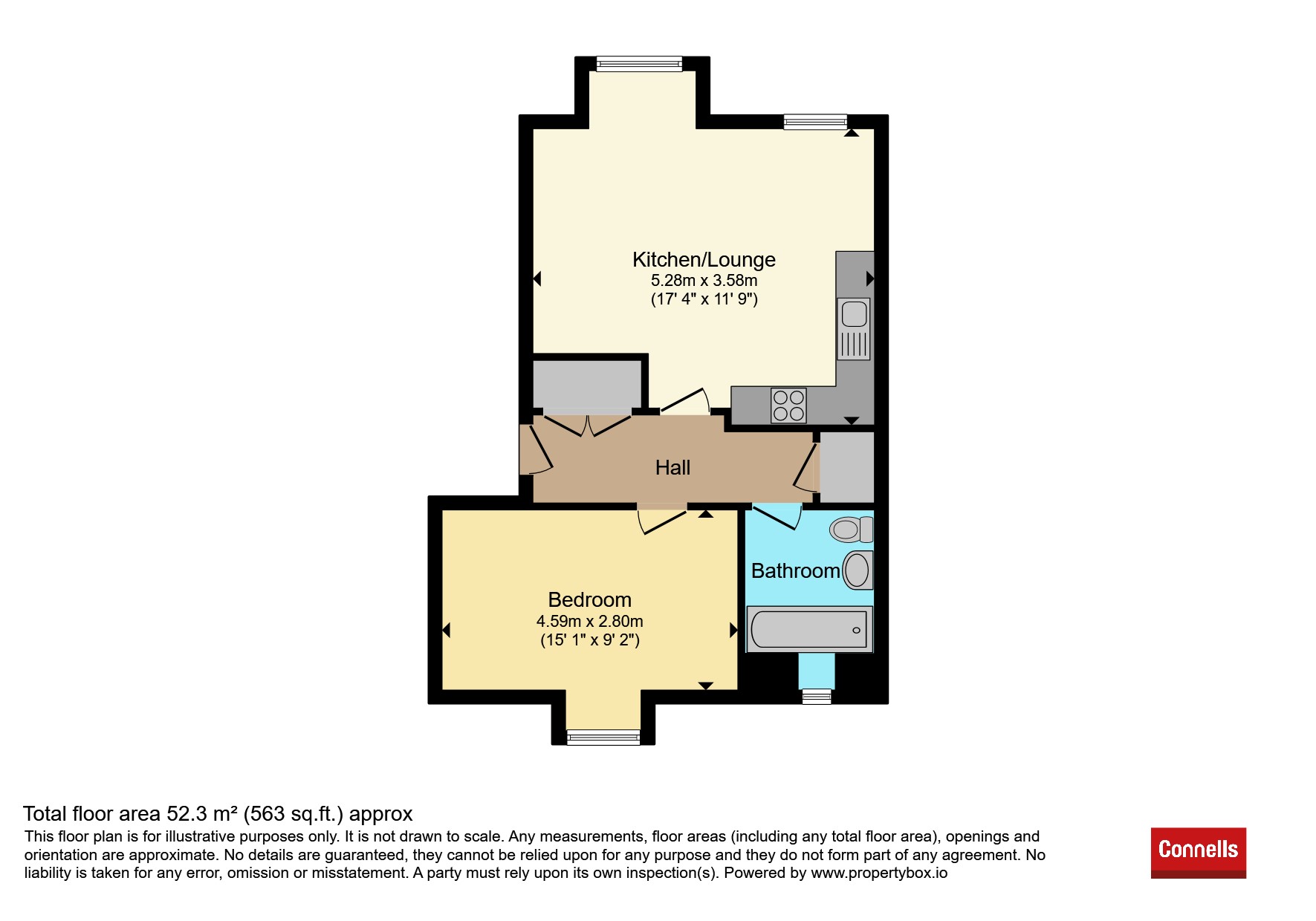 15, Gloucester Court, Gloucester Street, Taunton floorplan