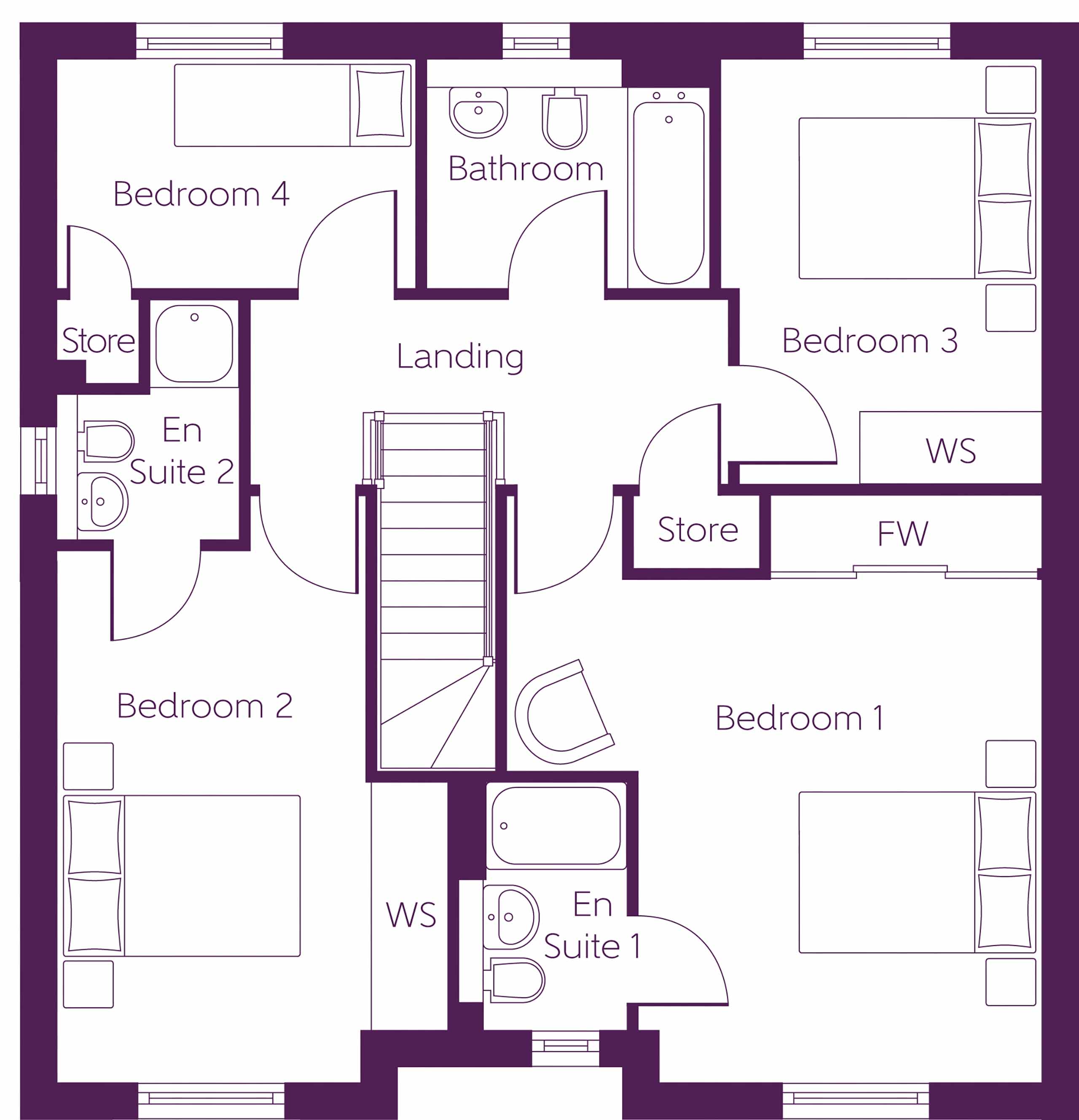 15, Crookston Road, Glasgow floorplan