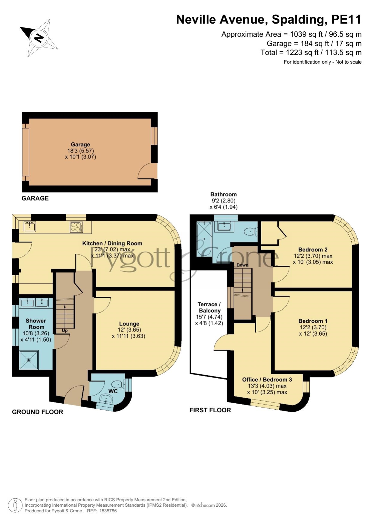 Neville Avenue, Spalding floorplan