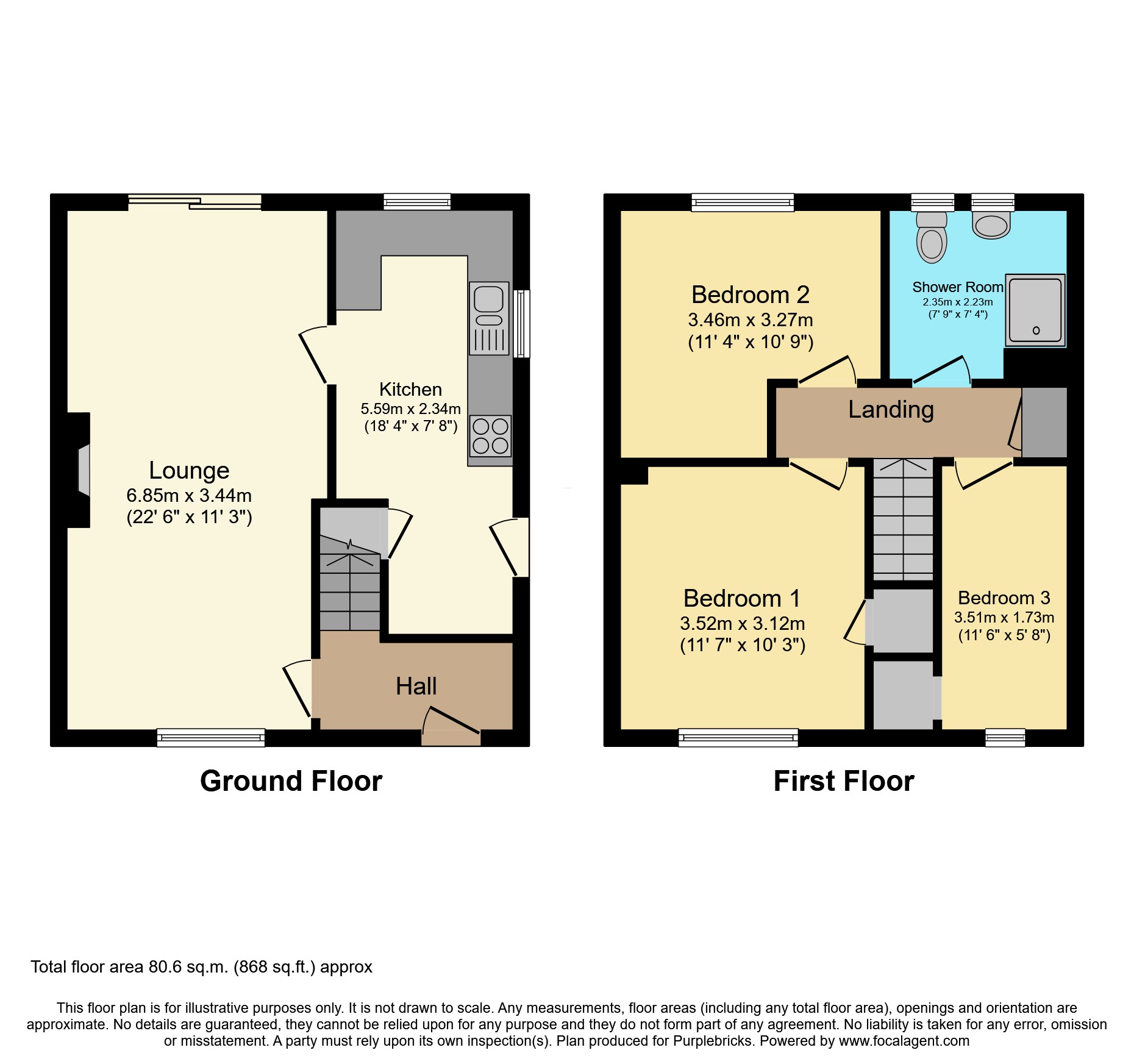 36, Mountfield Drive, Nottingham floorplan