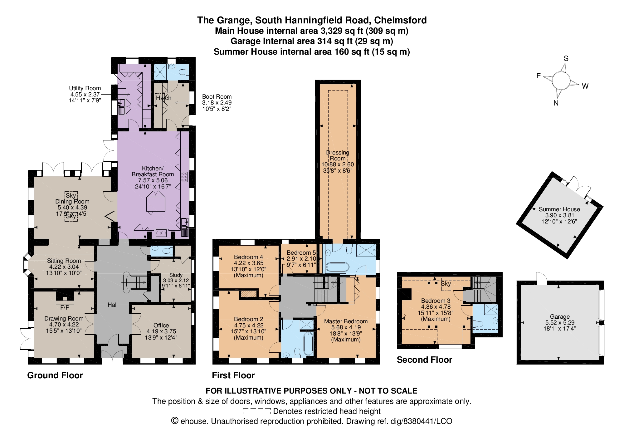 5 Bedrooms Detached house for sale in South Hanningfield Road, South Hanningfield, Chelmsford CM3