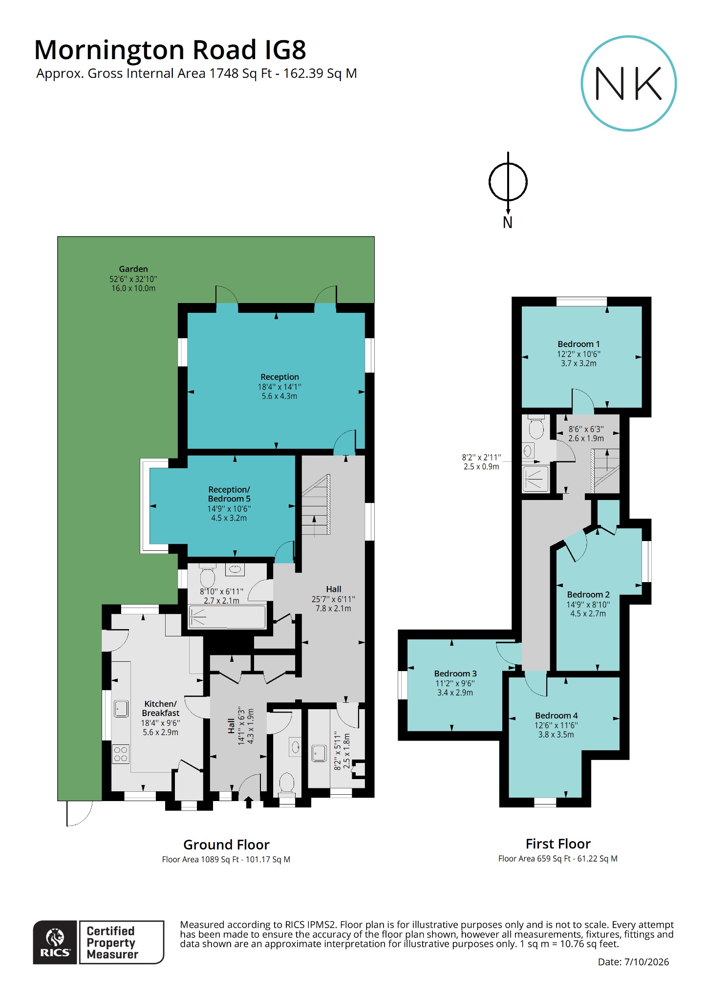 32 Mornington Road, Woodford Green, Essex floorplan