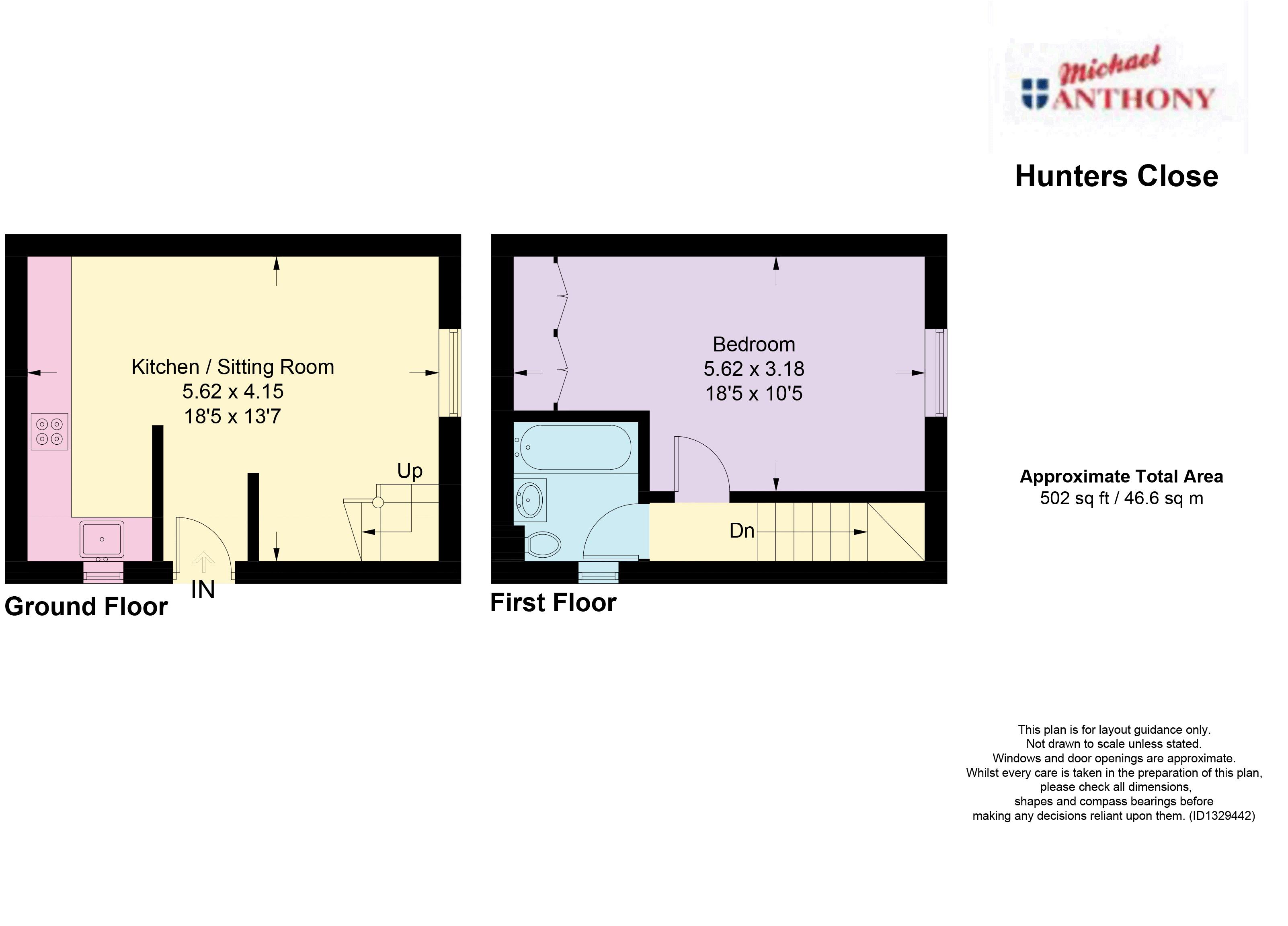 74, Hunters Close, Tring floorplan