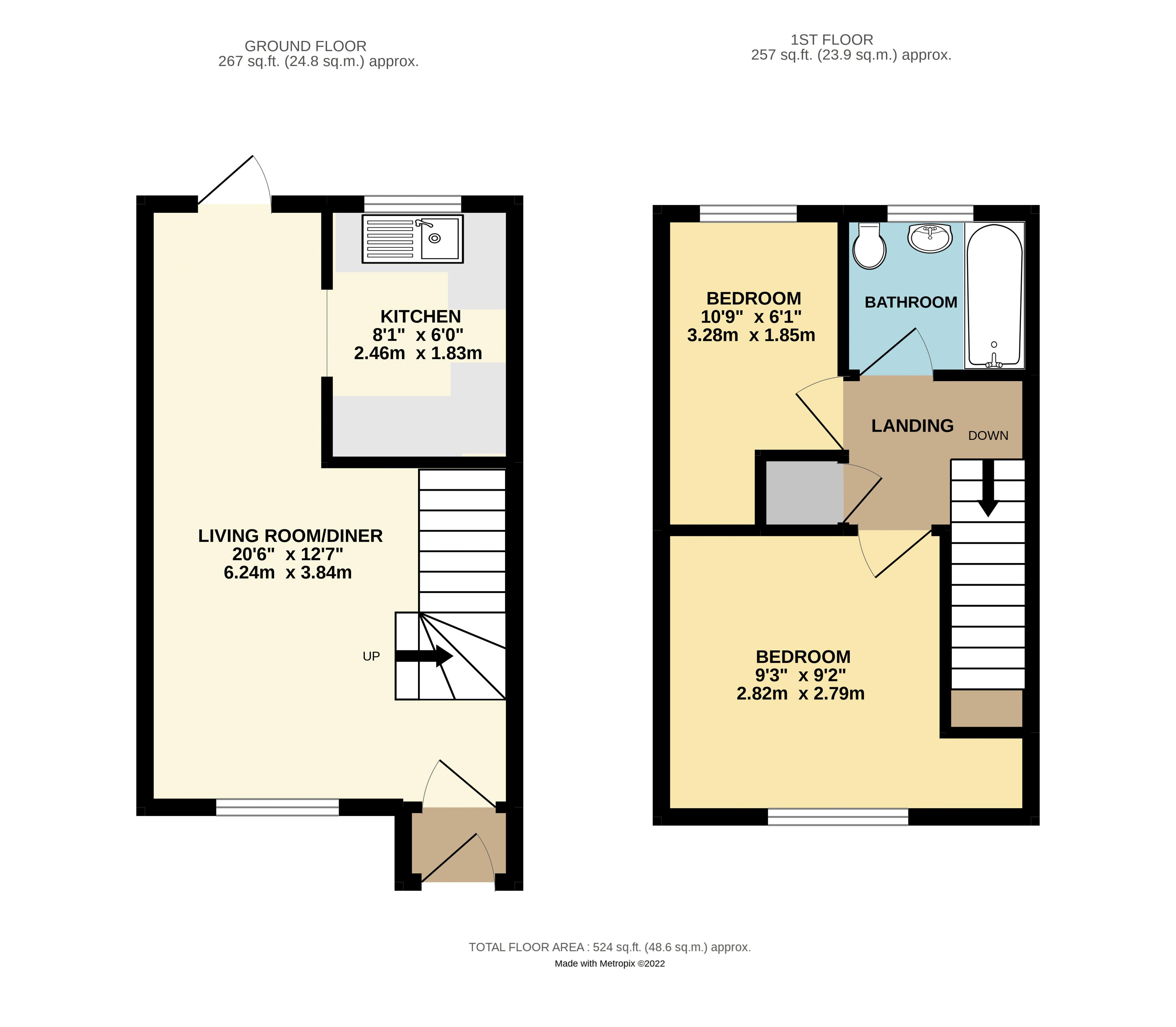 Drake Court, Salisbury Road, Plymouth PL4, 2 bedroom end terrace house
