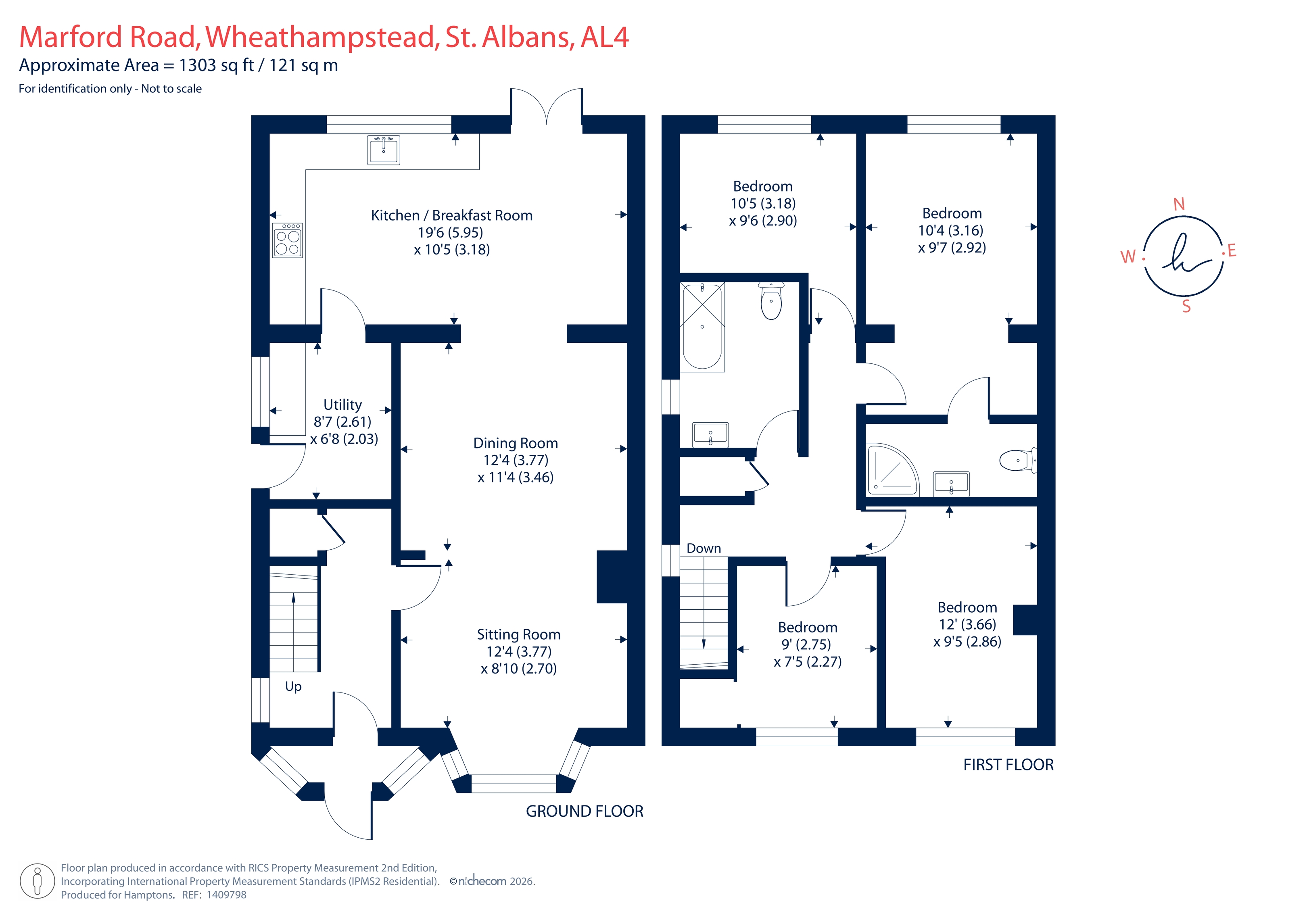 129, Marford Road, St. Albans floorplan