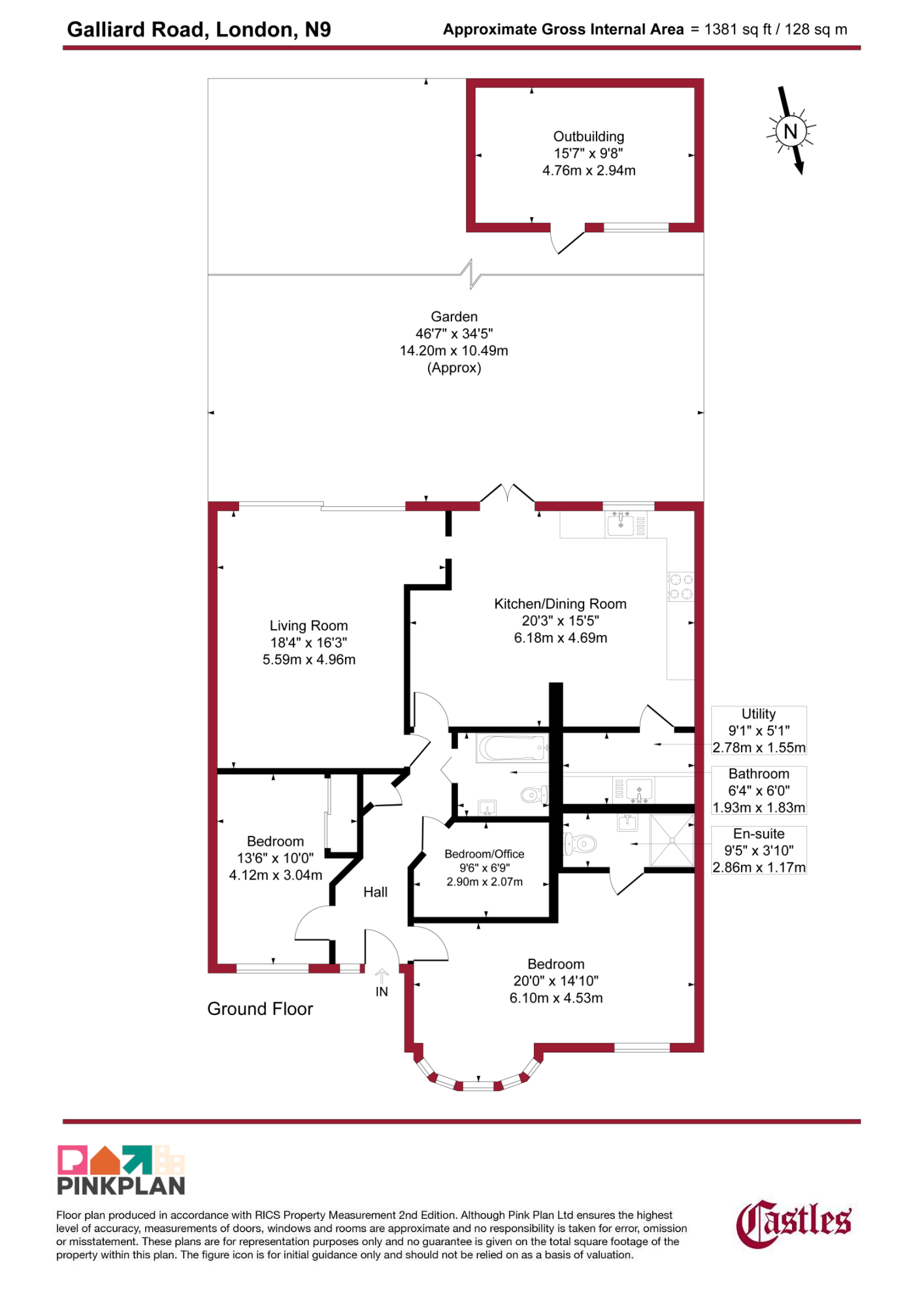 42, Galliard Road, Edmonton floorplan
