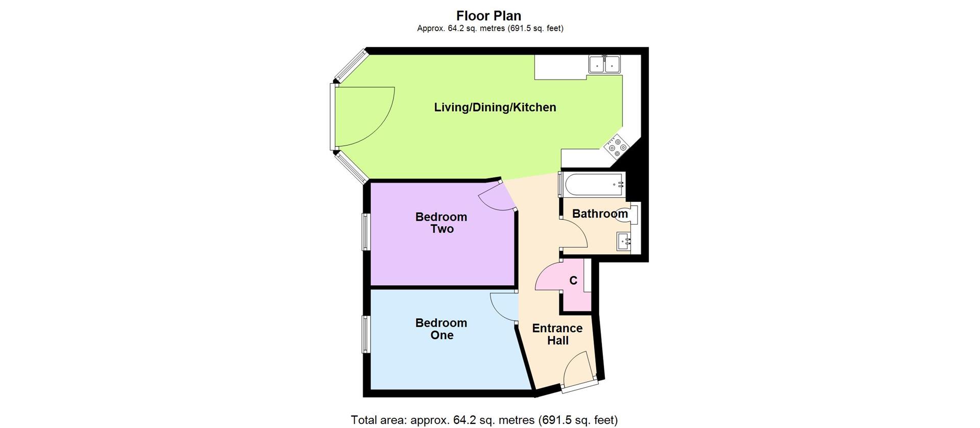 2 Bedrooms Flat for sale in Rufford Walk, Ruddington, Nottingham NG11