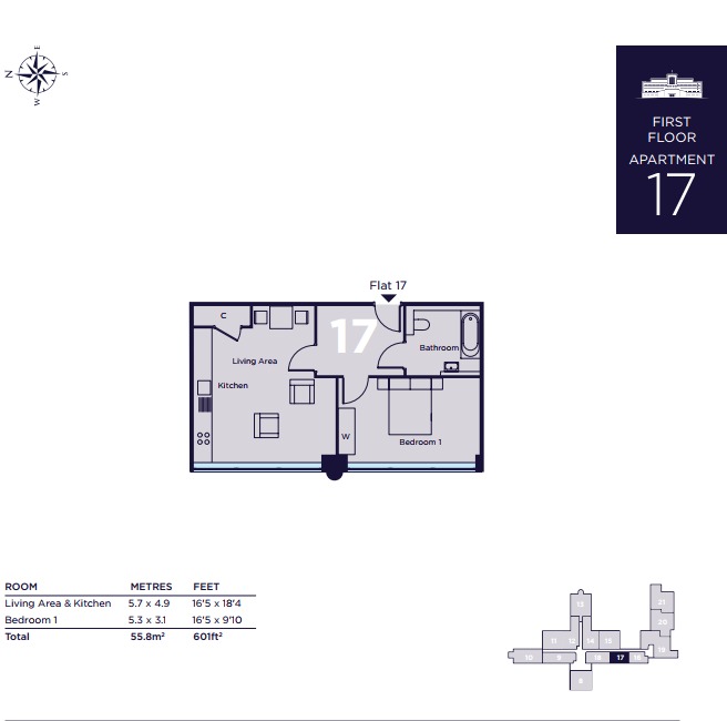 (WEB) Plot 17, The Cliffs, Ovingdean floorplan