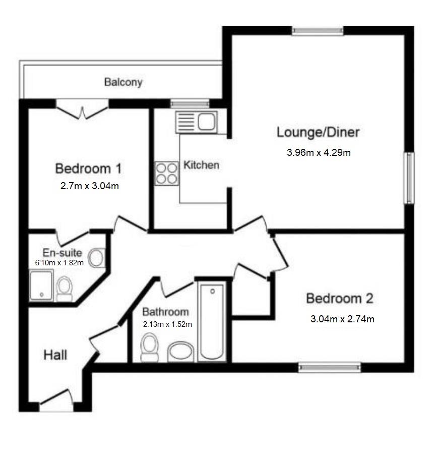 11, Campbell Fields, Aldershot floorplan