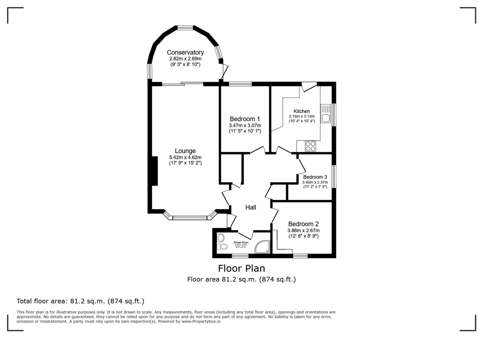 32, Ellis Close, Preston floorplan