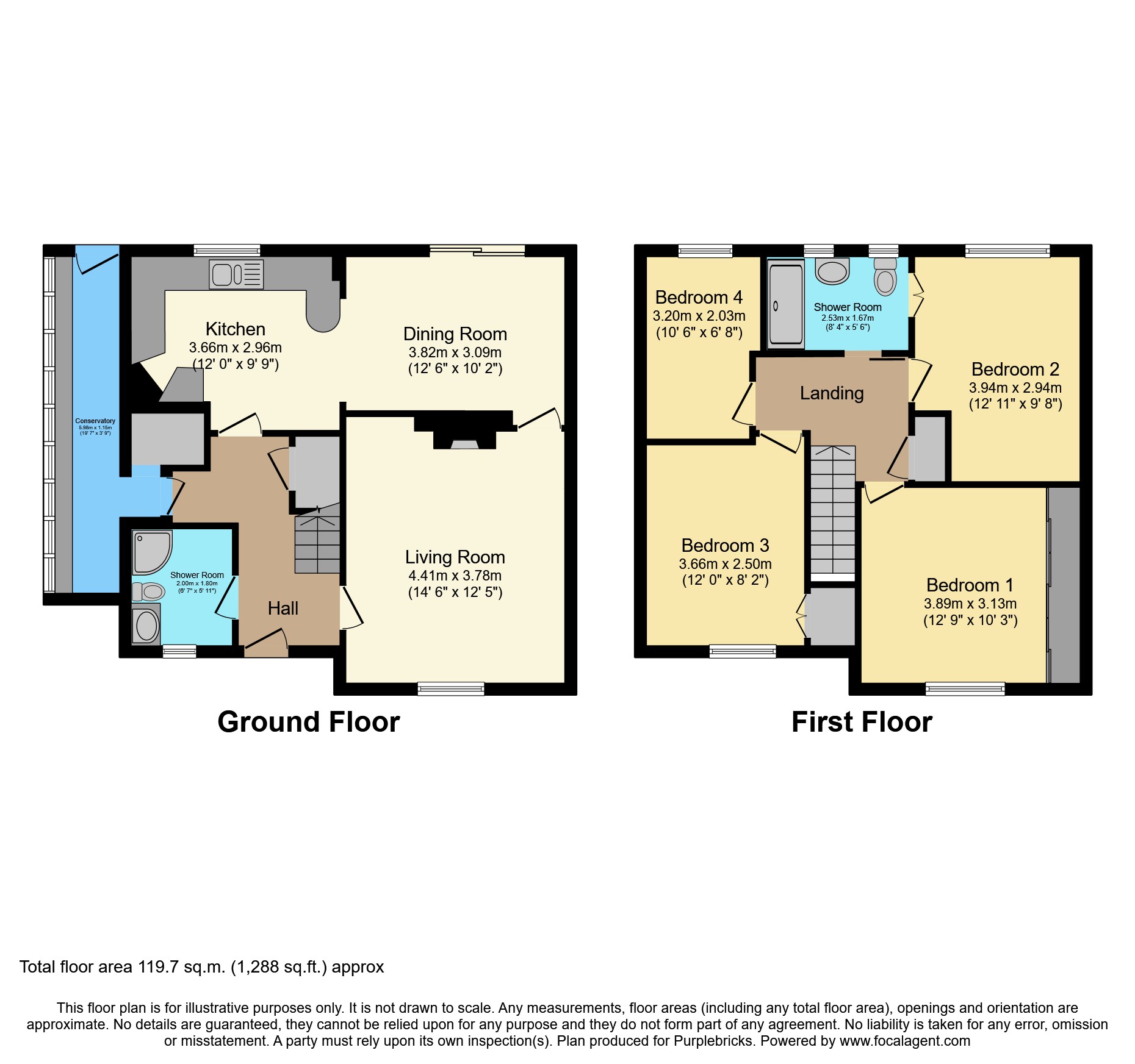 20, Dene Grove, Cramlington floorplan