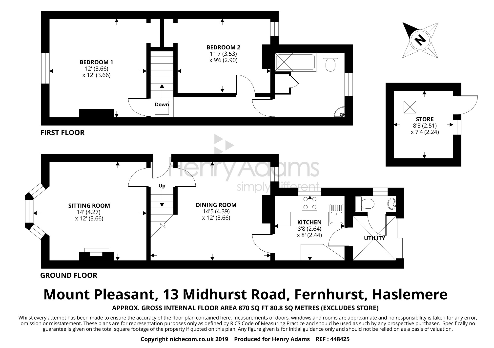 2 Bedrooms Semi-detached house for sale in Midhurst Road, Fernhurst, Haslemere GU27