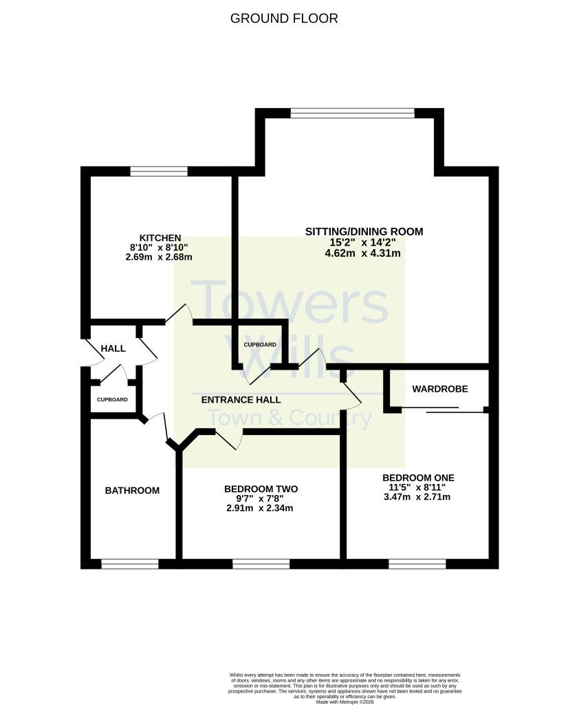 27, Tithe Court, Yeovil floorplan