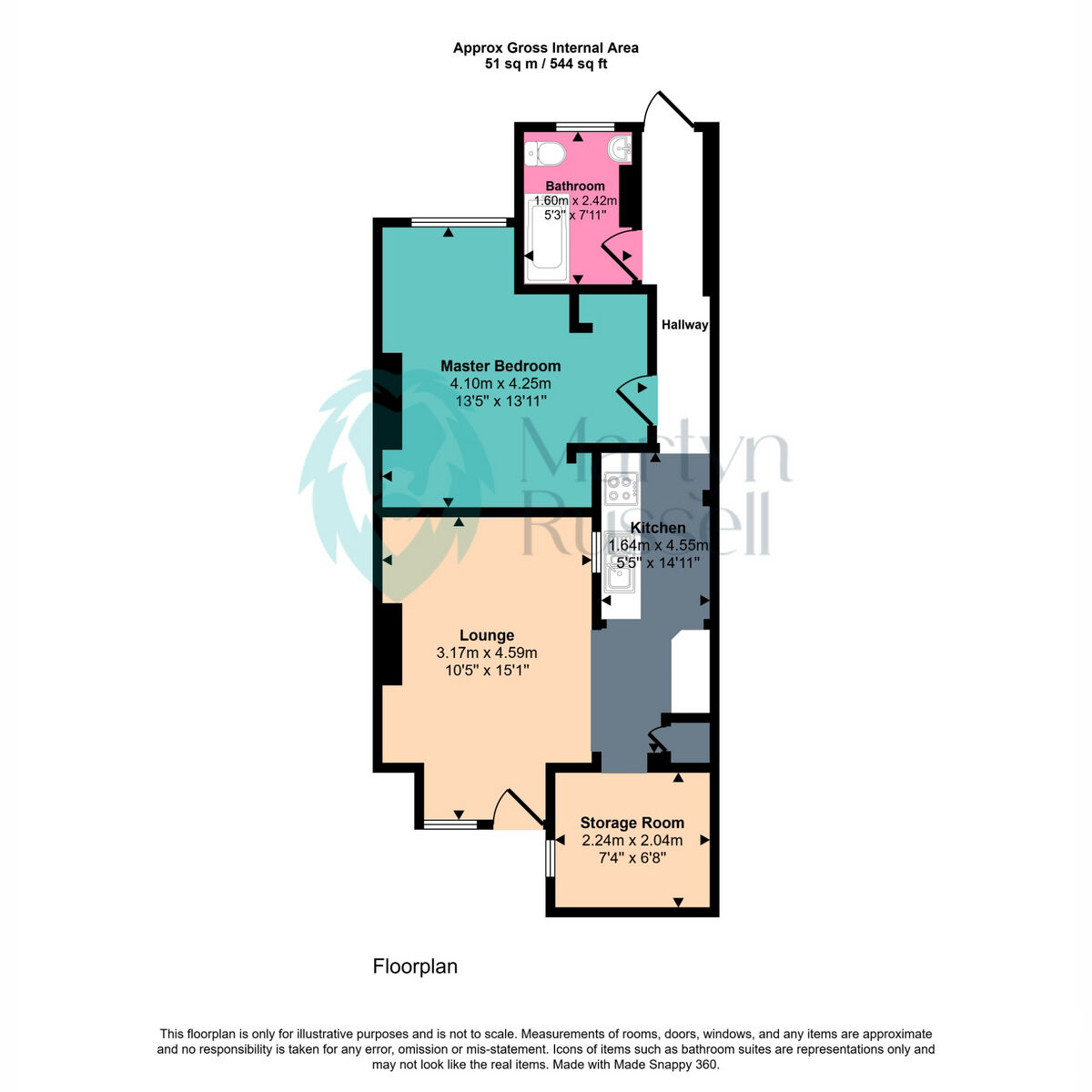 15, George Street, Reading floorplan