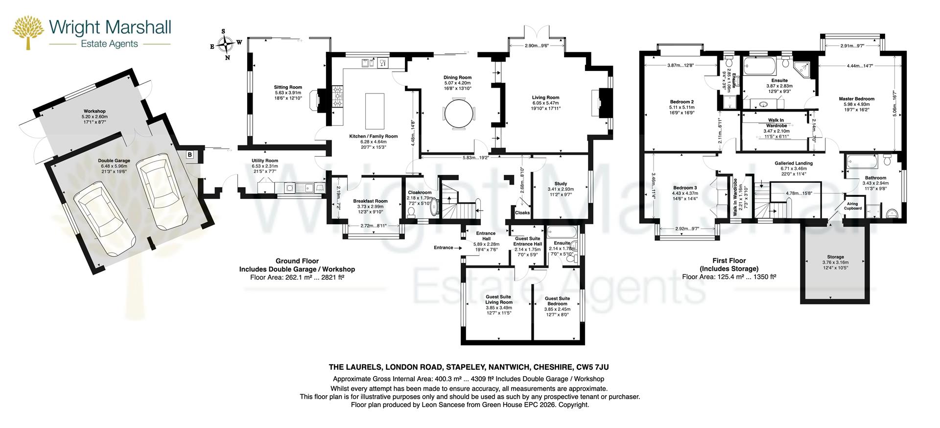 The Laurels, London Road, Nantwich floorplan