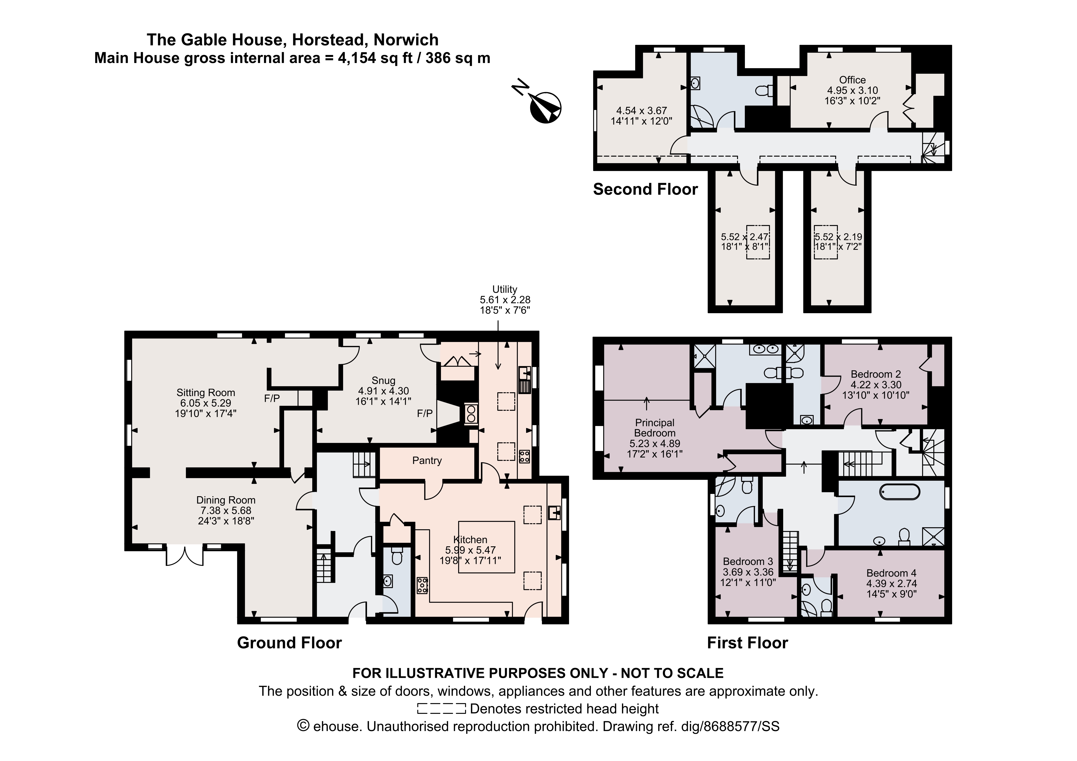 The Gable House,, Mill Road, Norwich floorplan