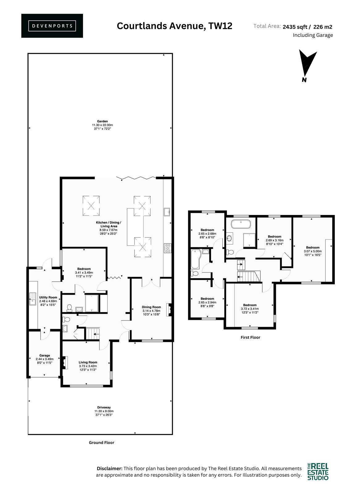 29, Courtlands Avenue, Hampton floorplan