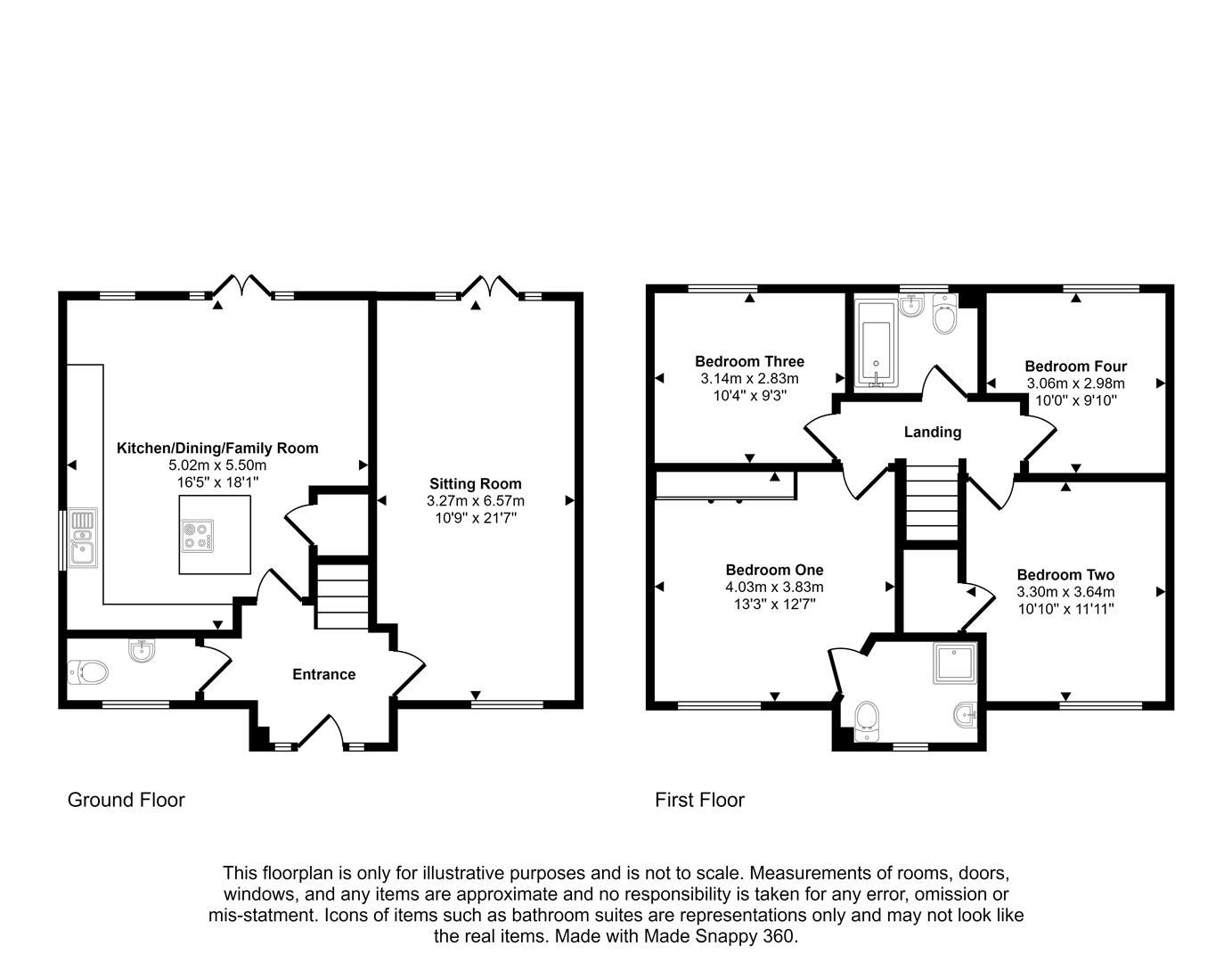 4, Lark Close, Bruton floorplan