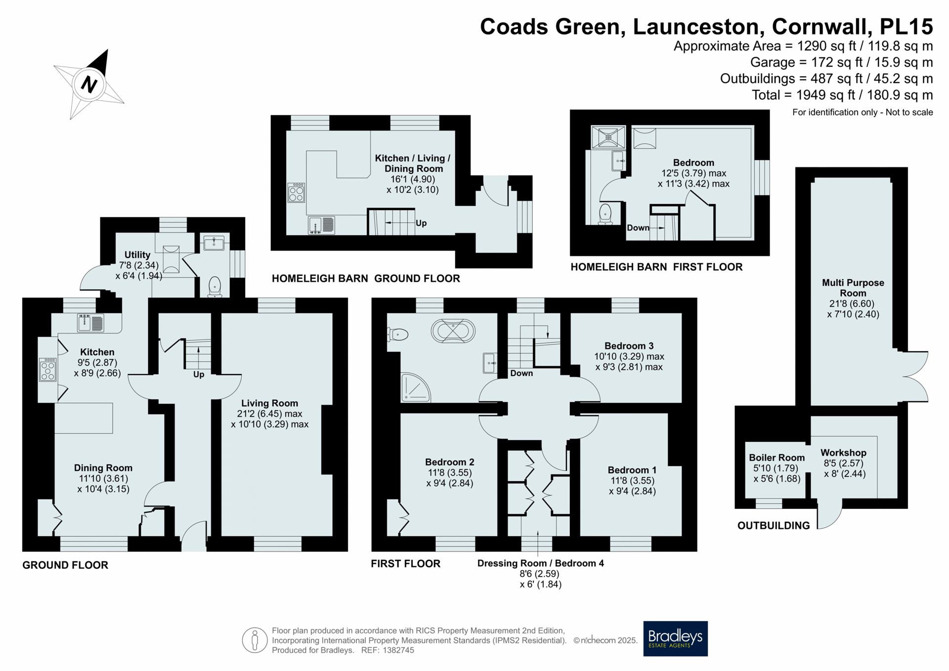 Homeleigh,, Coads Green, Cornwall floorplan