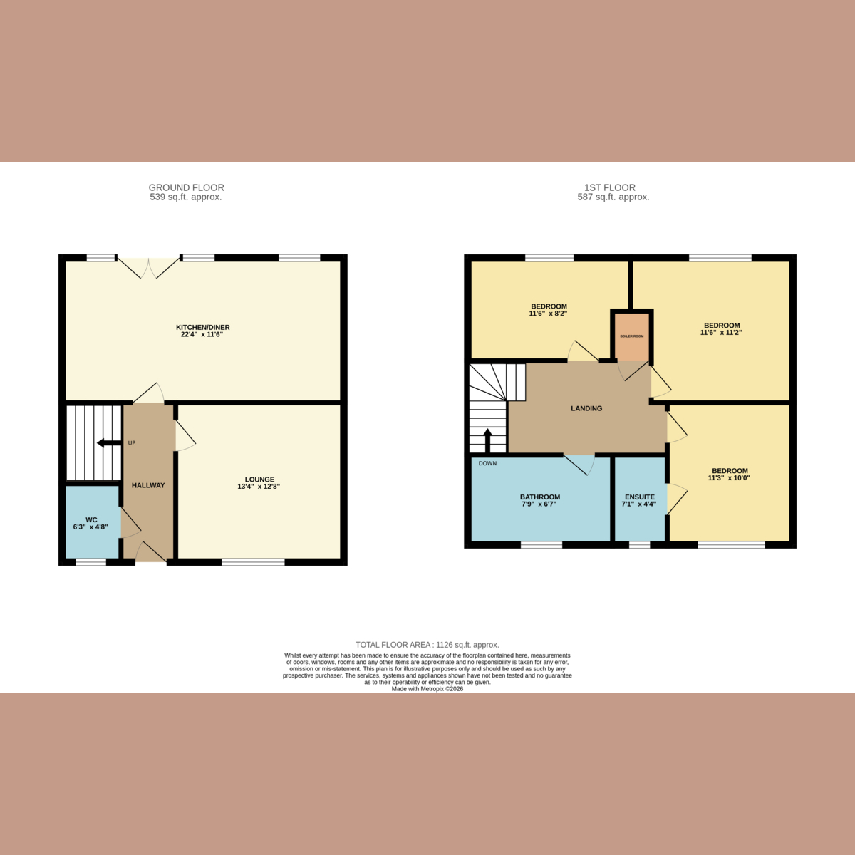 14, Charles Crescent, Rochford floorplan