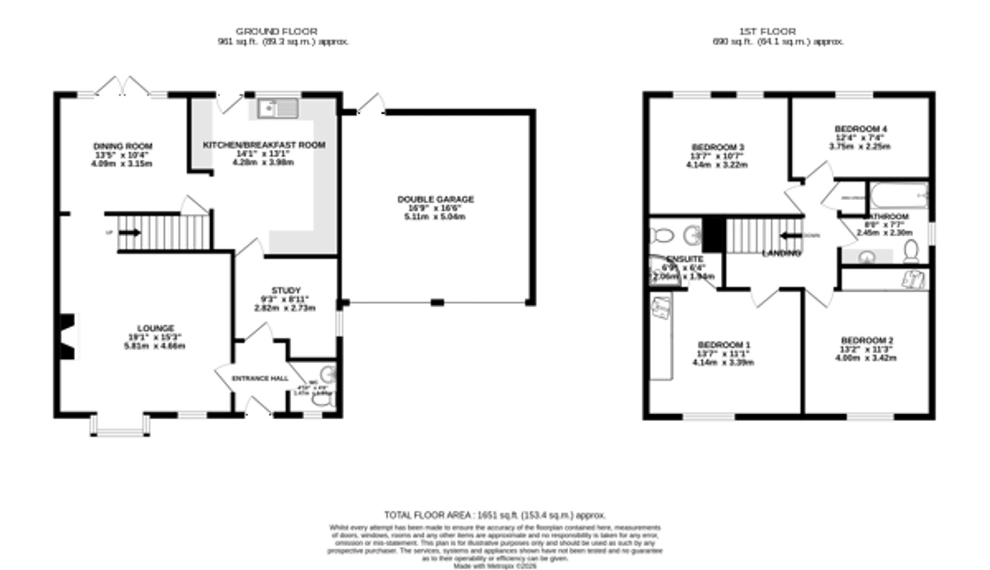 2 Carisbrooke Park, Leicester floorplan