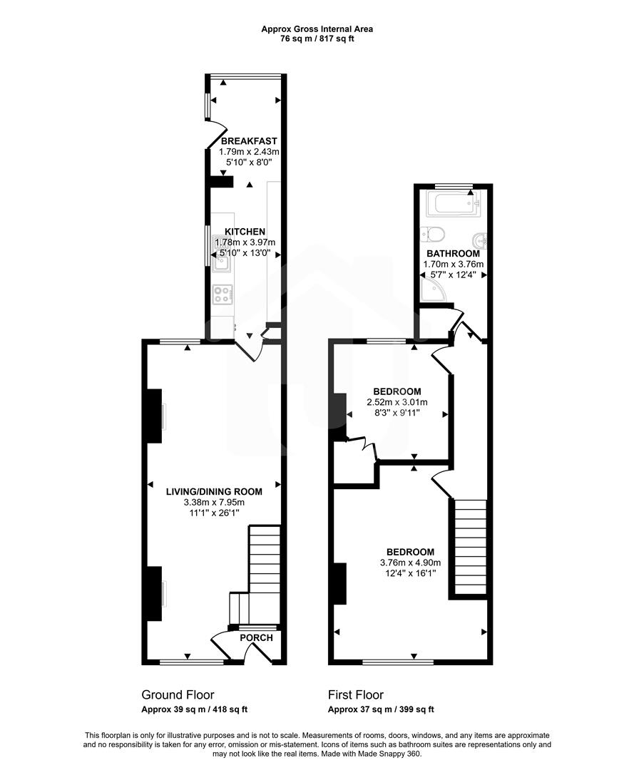 28, Sylvan Street, Leicester floorplan