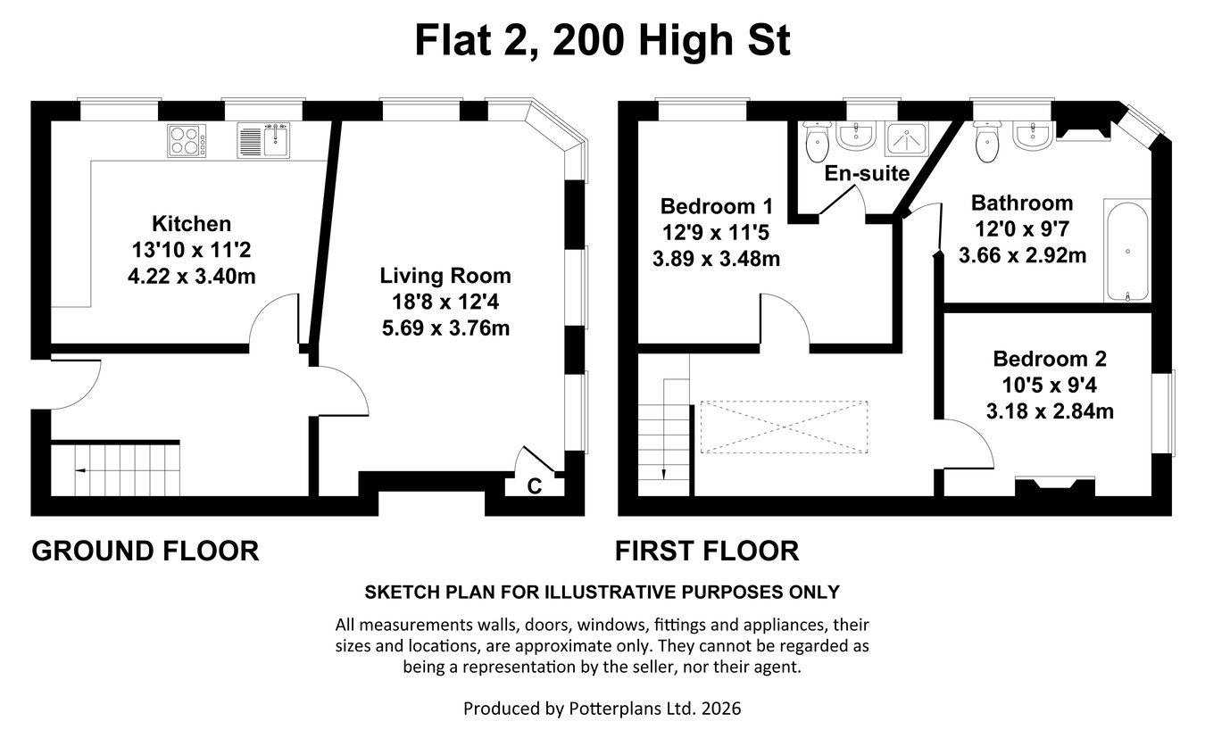 Flat 2, High Street, Cheltenham floorplan
