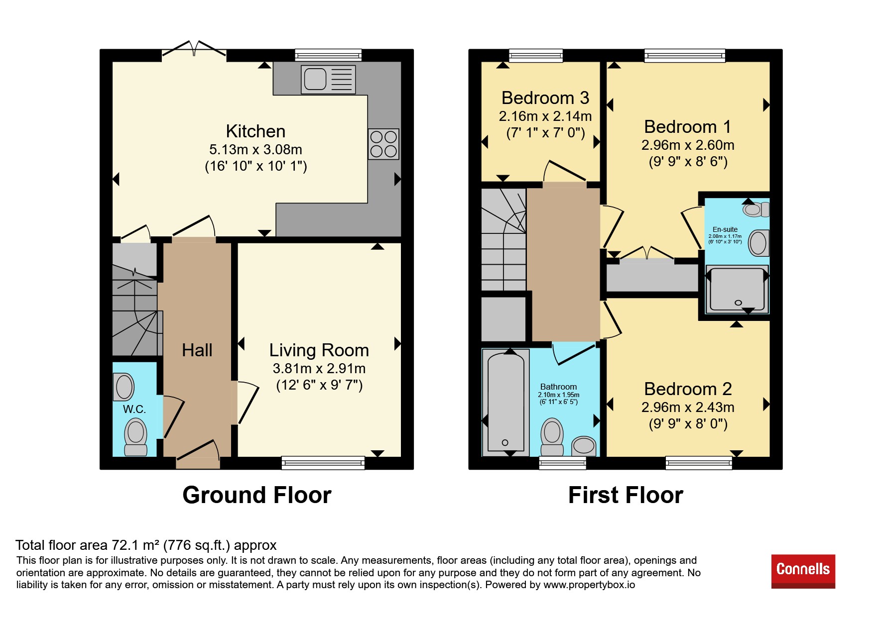 11, Philbrick Close, Colchester floorplan