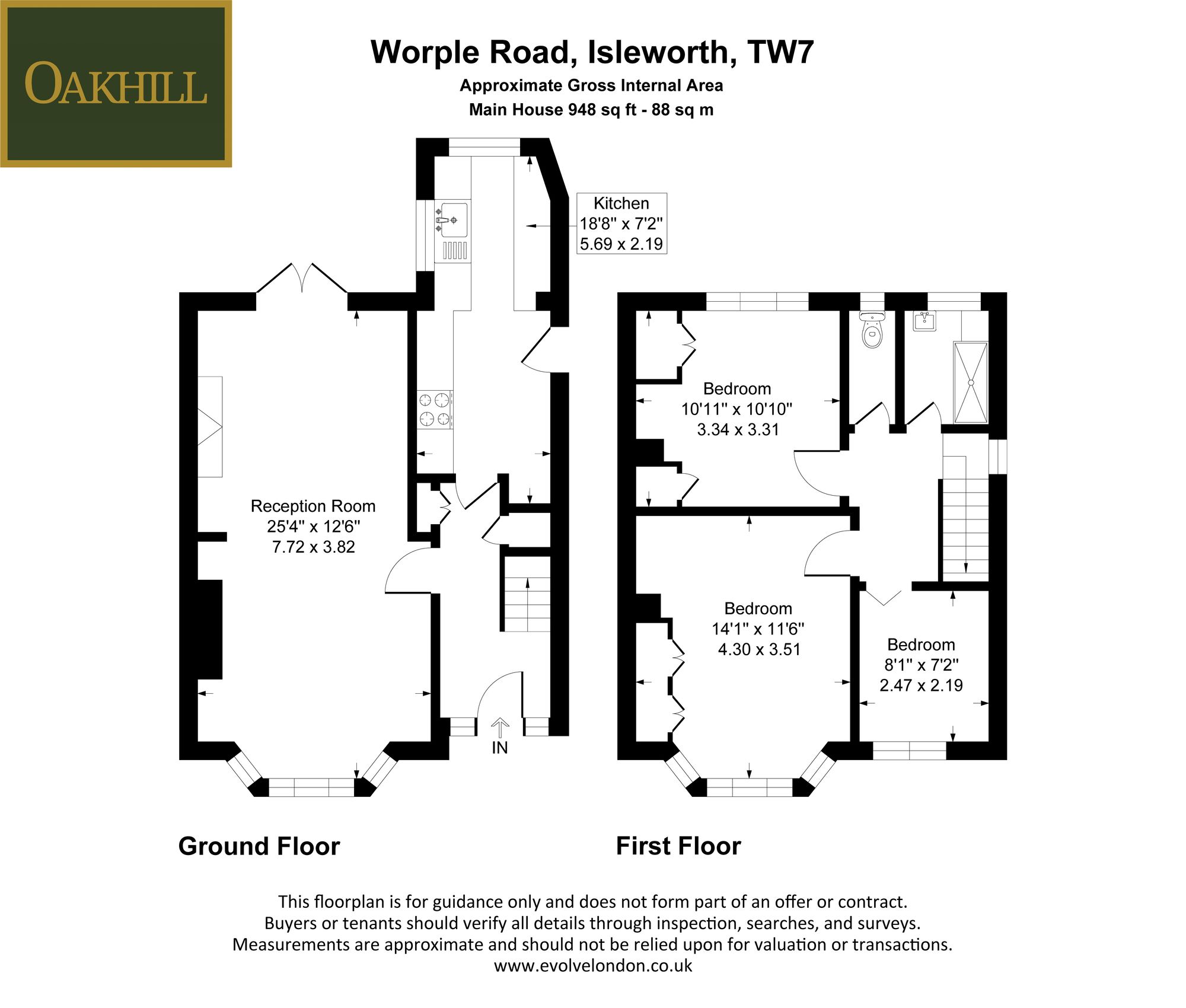 89 Worple Road, Isleworth floorplan