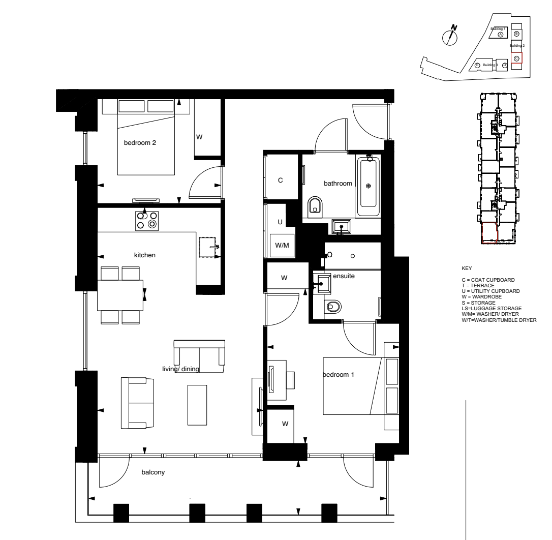 191, Belvedere Row Apartments, Fountain Park Way, London floorplan