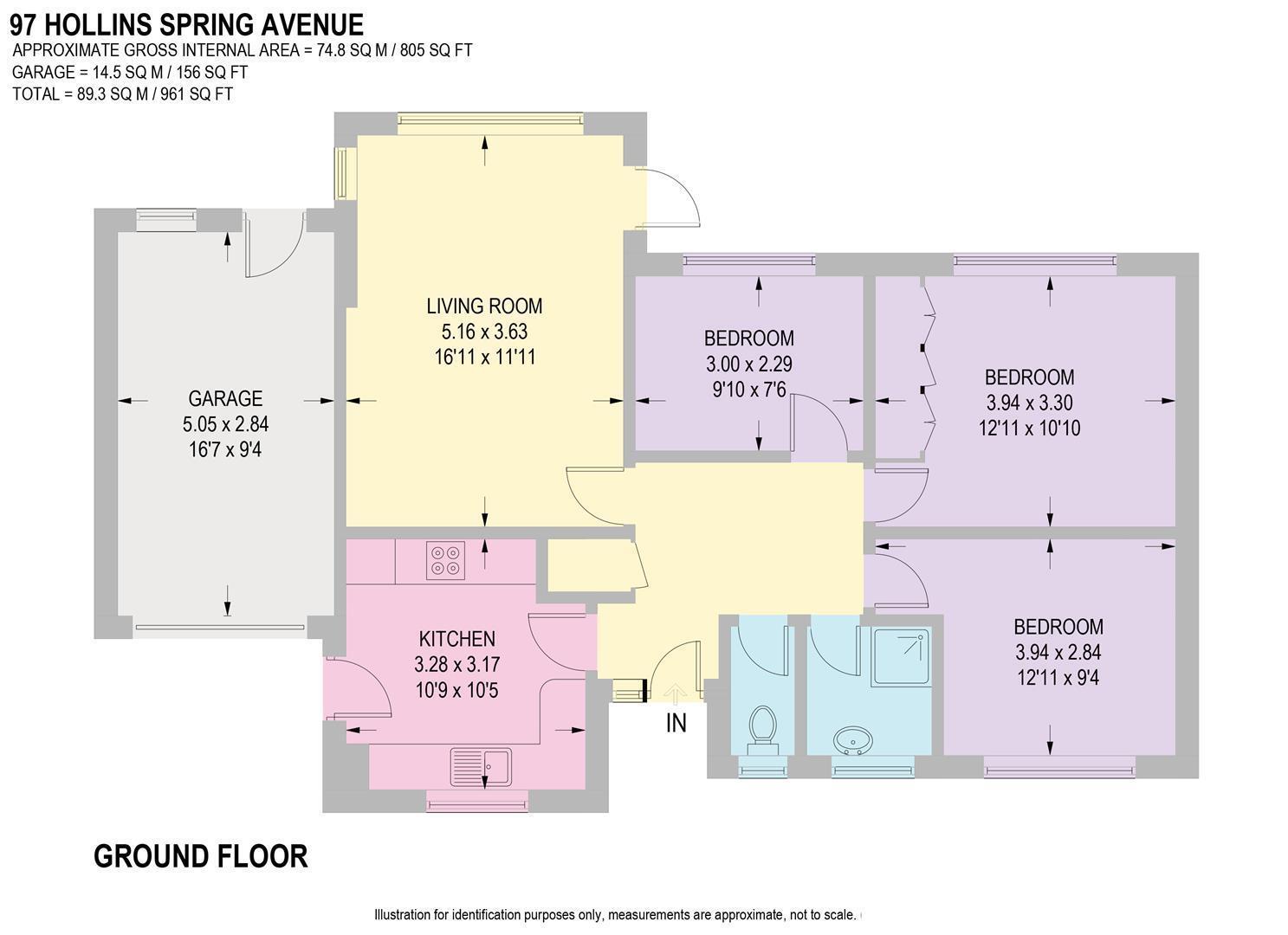 97, Hollins Spring Avenue, Dronfield floorplan