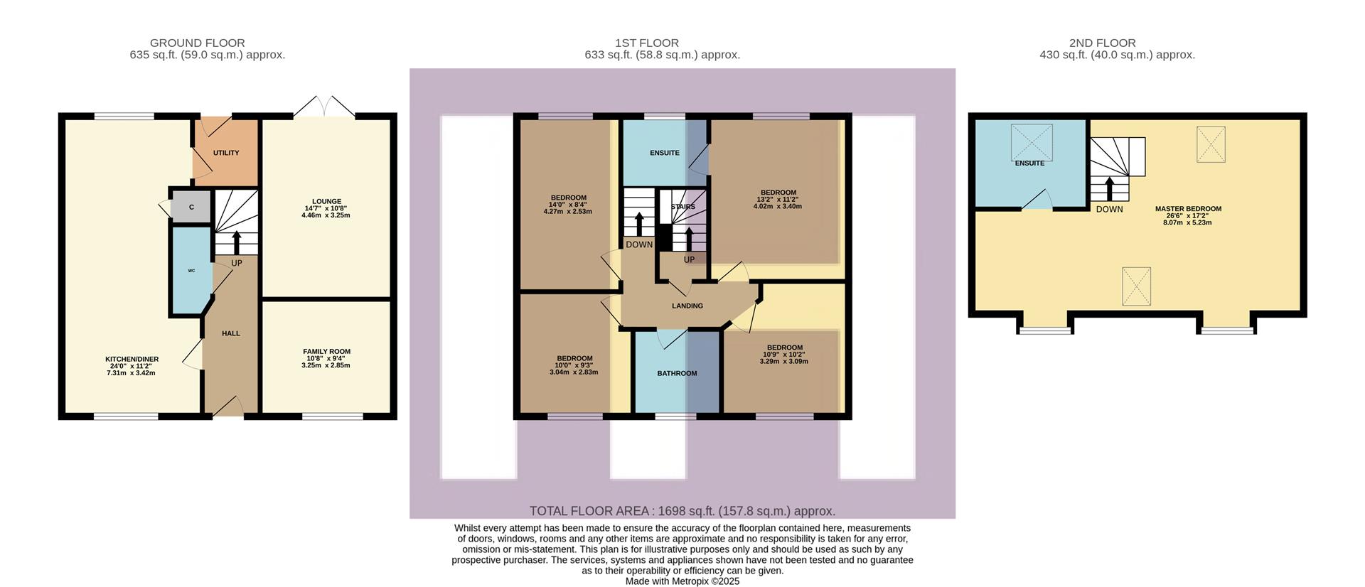 13, Galava Walk, Ingleby Barwick floorplan