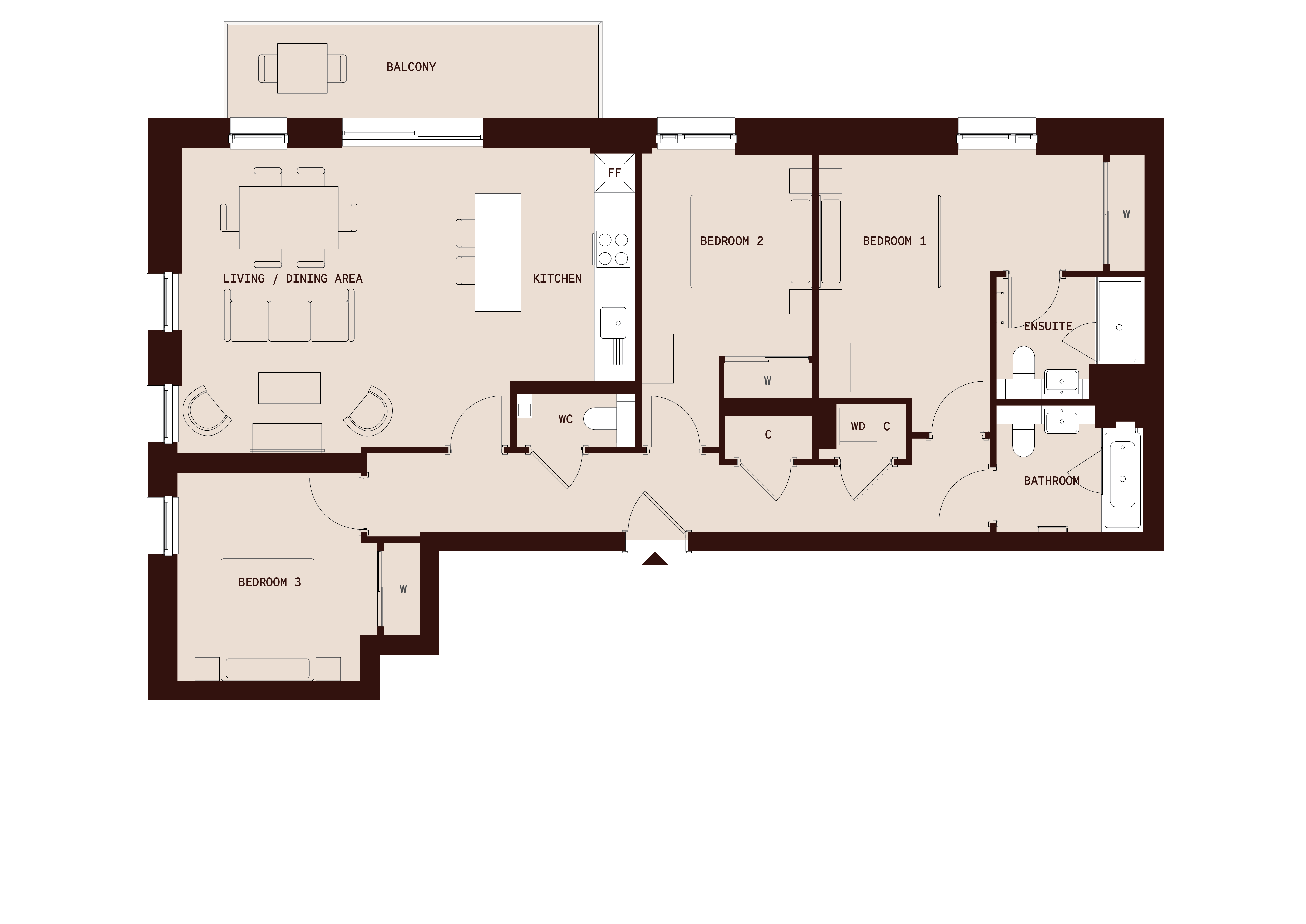 1 East Drive, Colindale floorplan