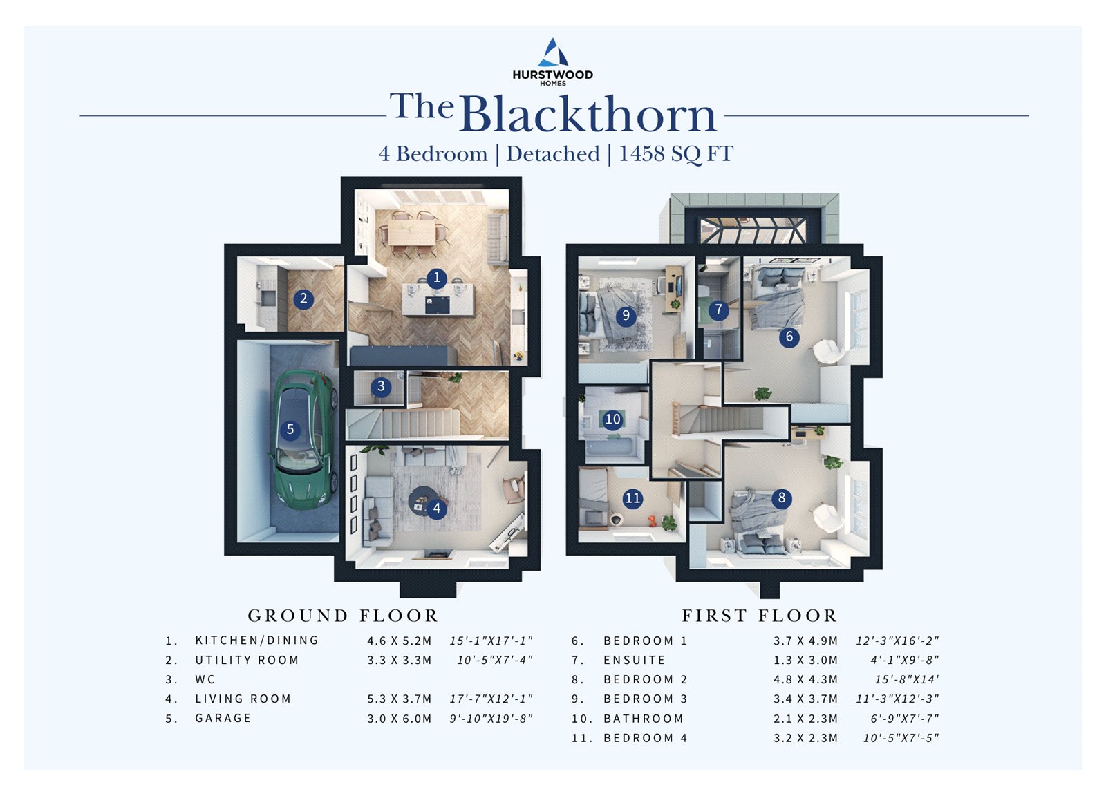 The Blackthorn, Plot 11,, Cotton Meadows, Skipton Road, Lancashire floorplan