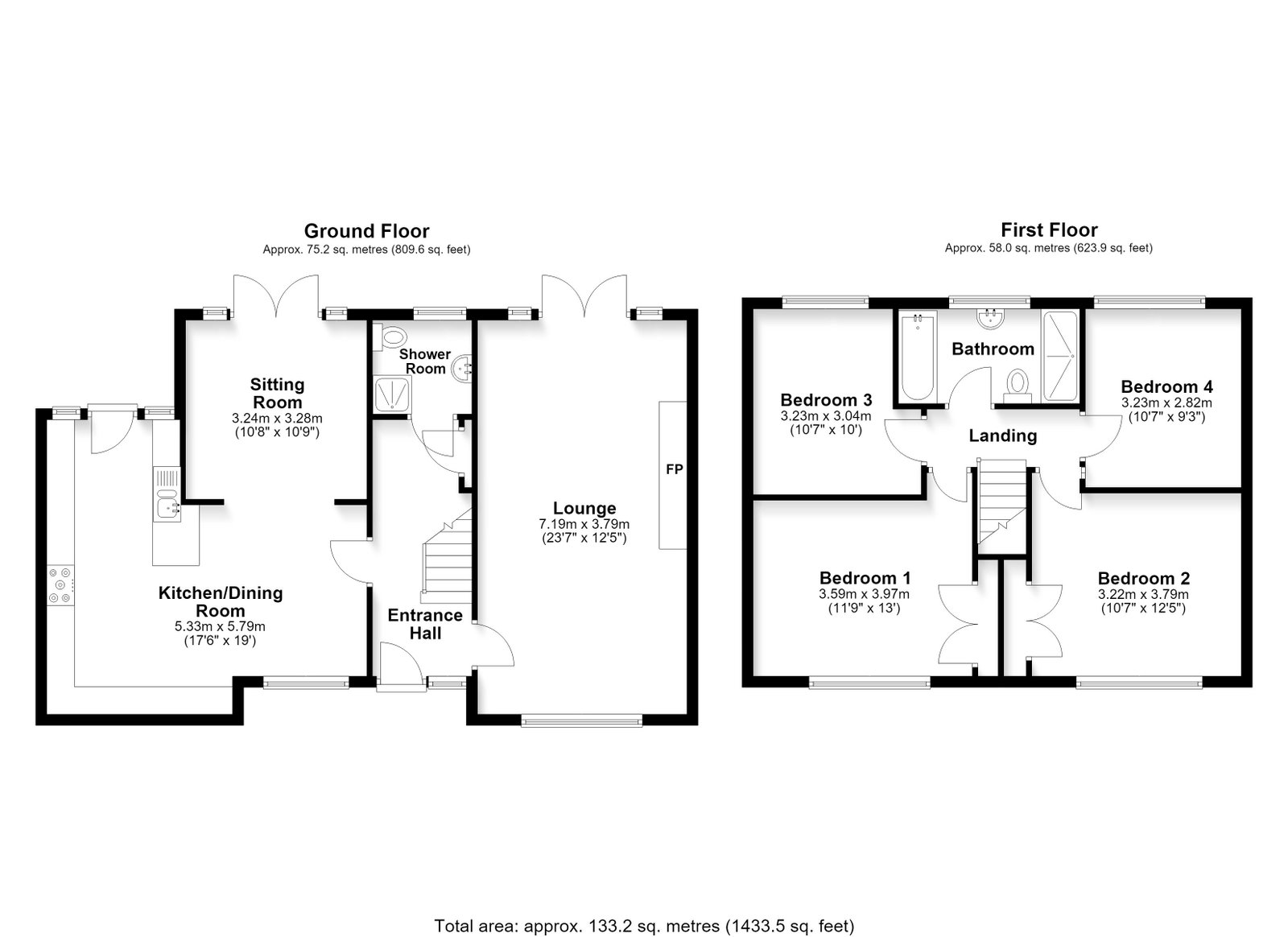 1, Llwyn Y Grant Road, Cardiff floorplan