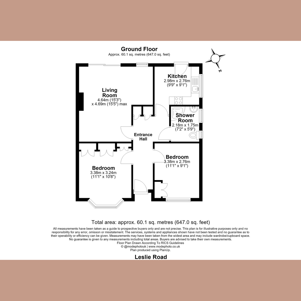 Leslie Road, Rayleigh floorplan