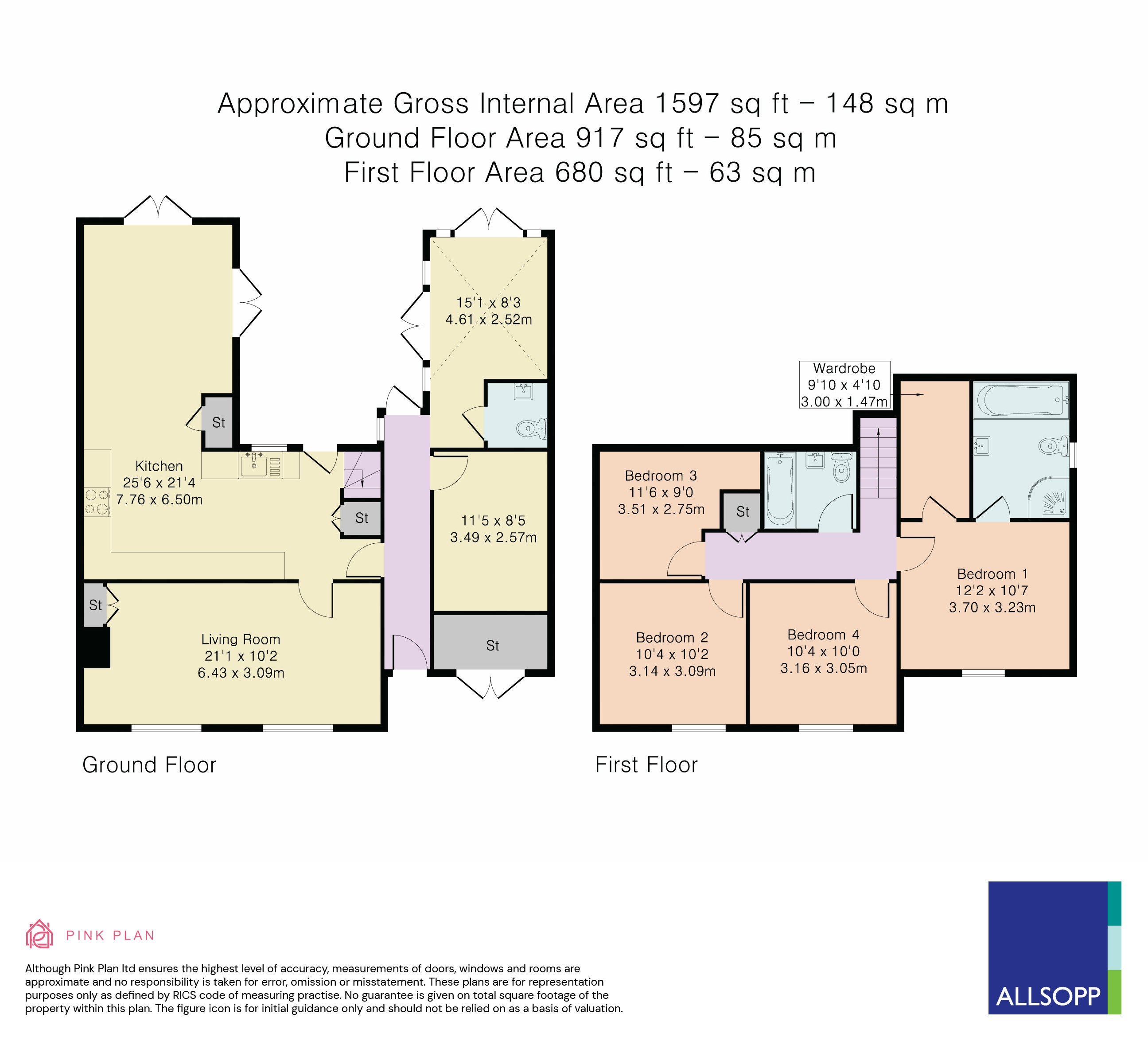 12, North Common, Redbourn floorplan