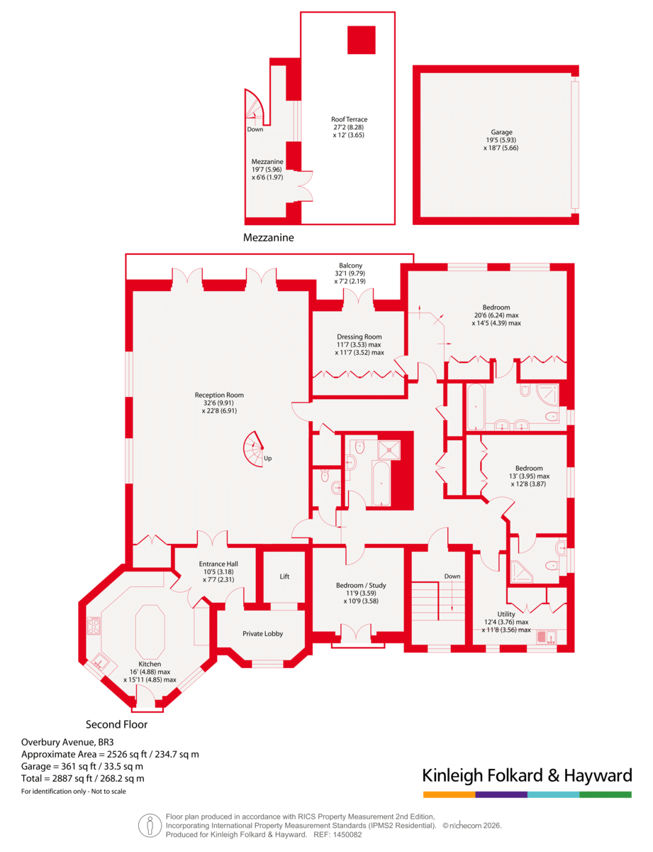 Flat 4, Cranleigh House, 16, Overbury Avenue, Beckenham floorplan