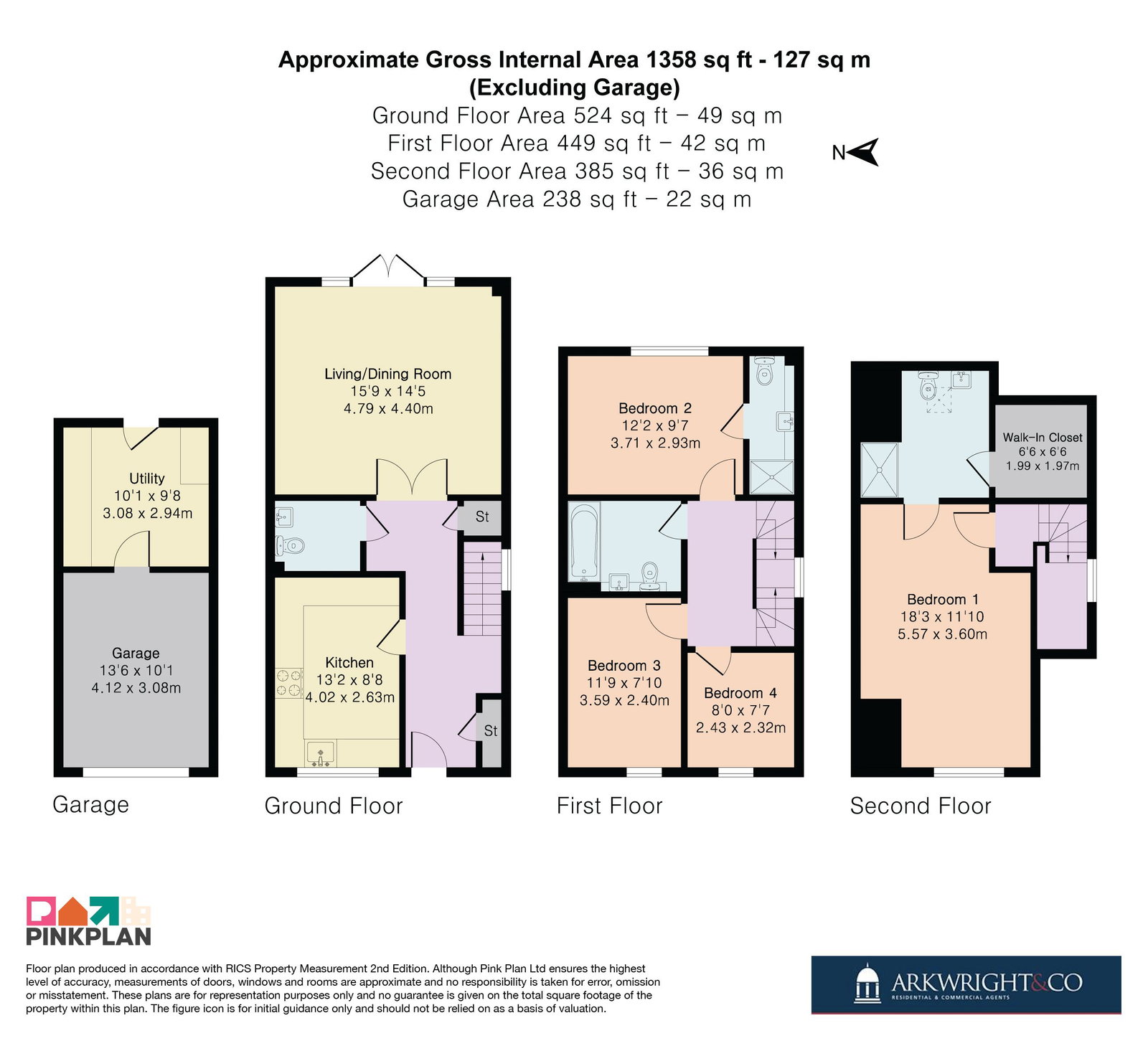 65, Leverett Way, Saffron Walden floorplan