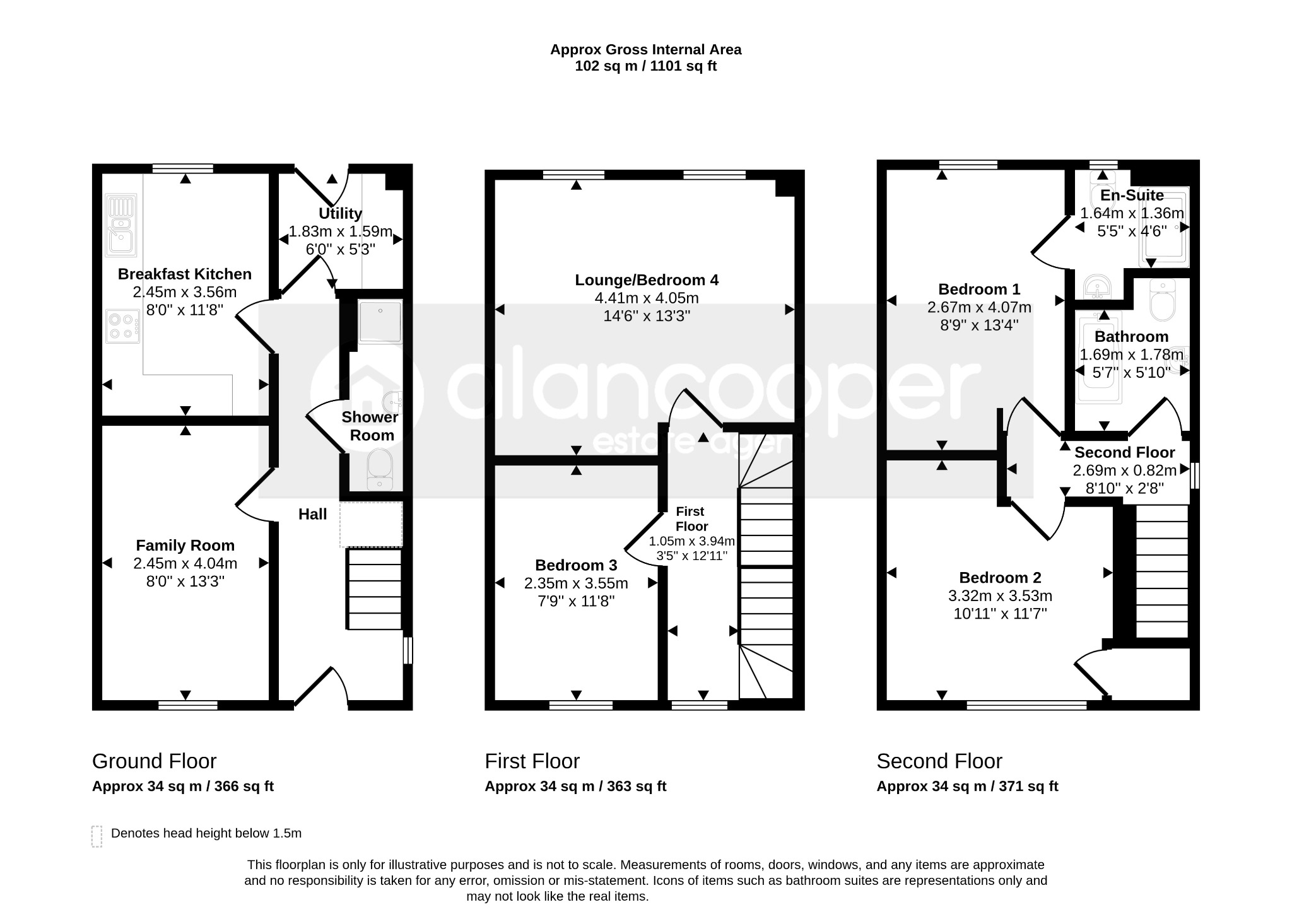 3 Edinburgh Road, Nuneaton, Warwickshire floorplan