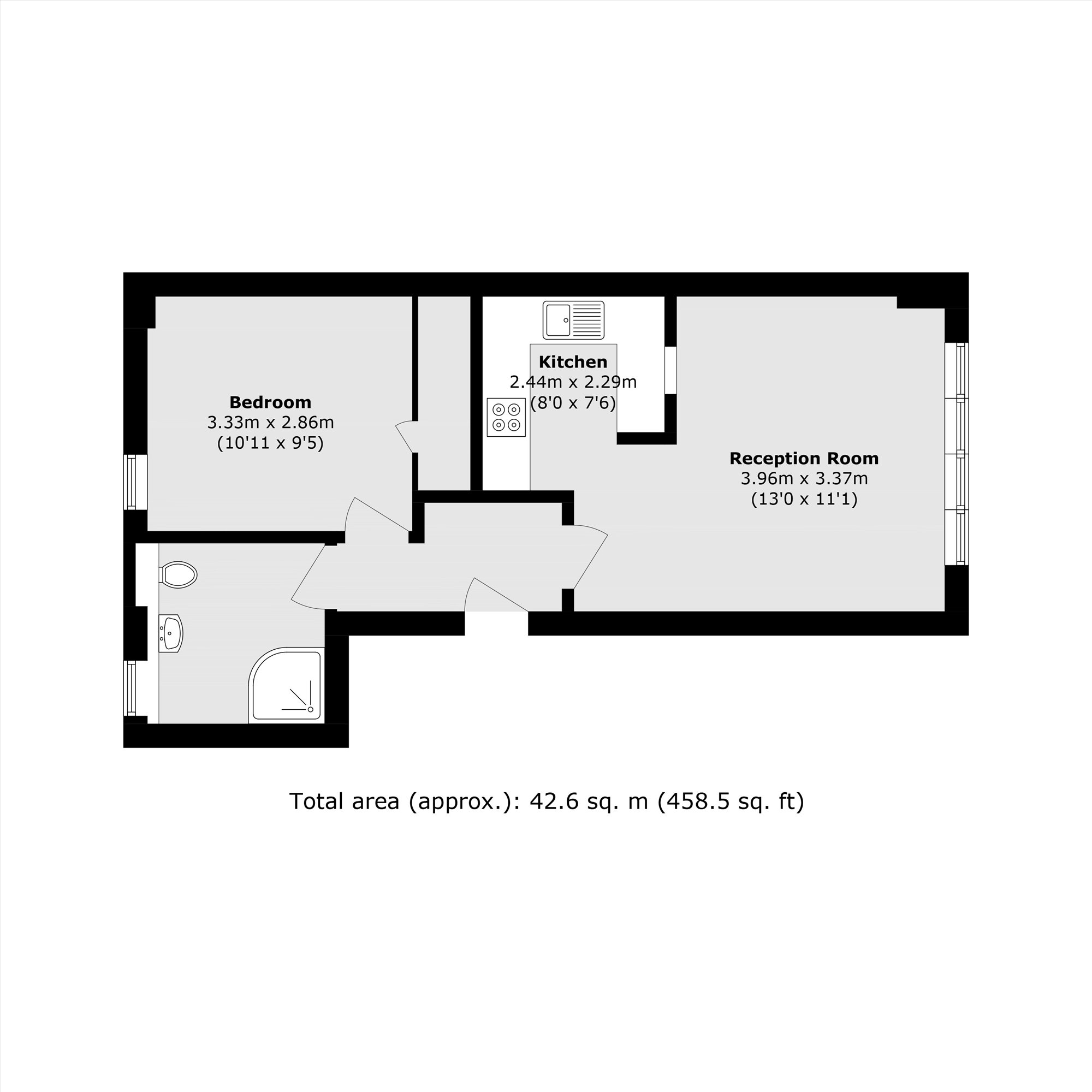 Flat 14, 35, Furnival Street, London floorplan
