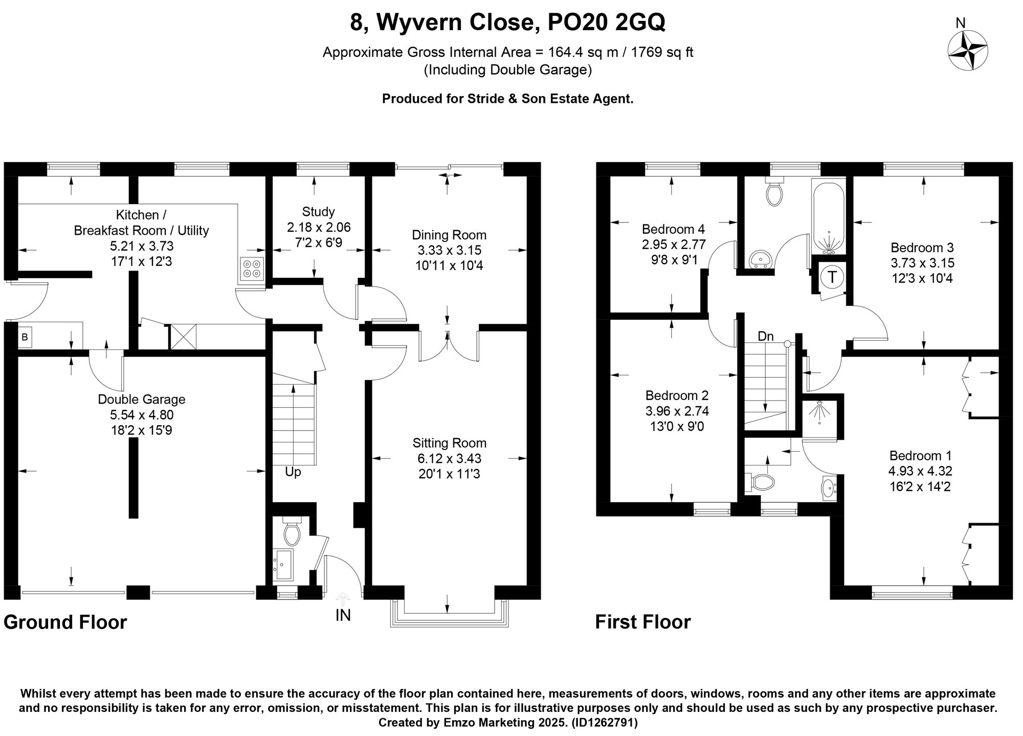 8 Wyvern Close, Chichester floorplan