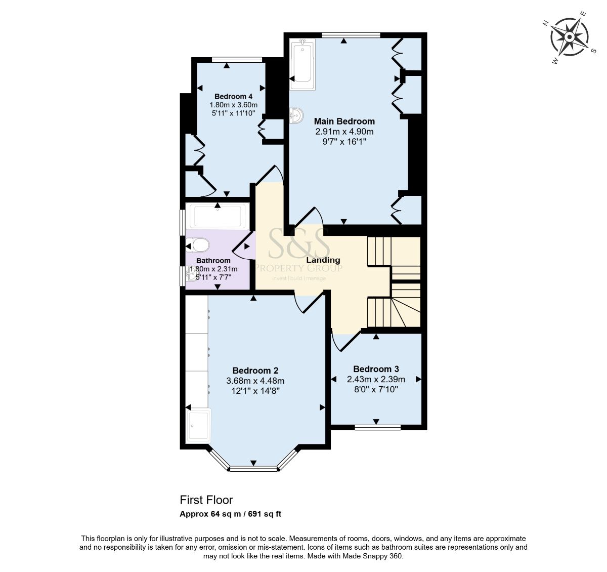 66 Park Road, Manchester floorplan